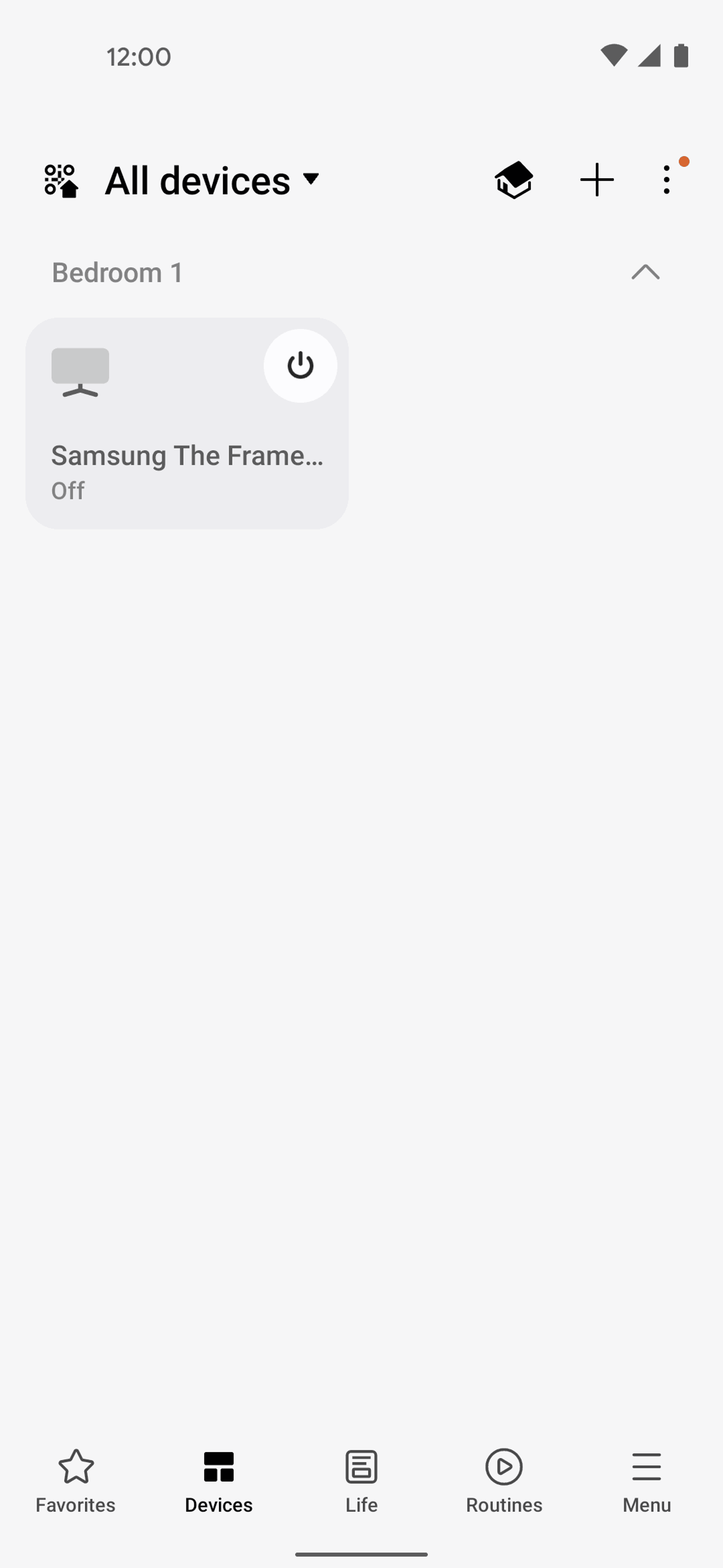 SmartThings Android Productivity interface screenshot 2
