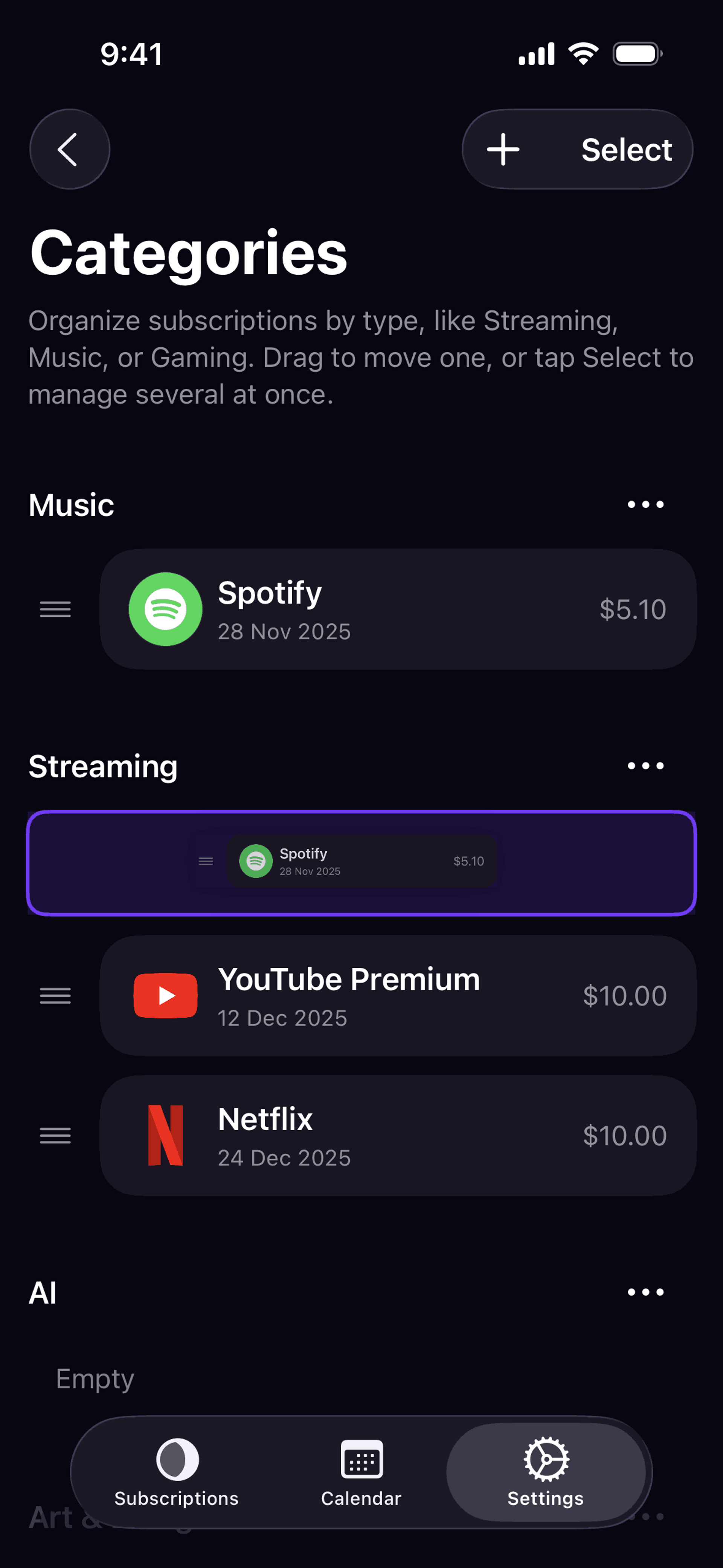 Orbit iOS Finance interface screenshot 16