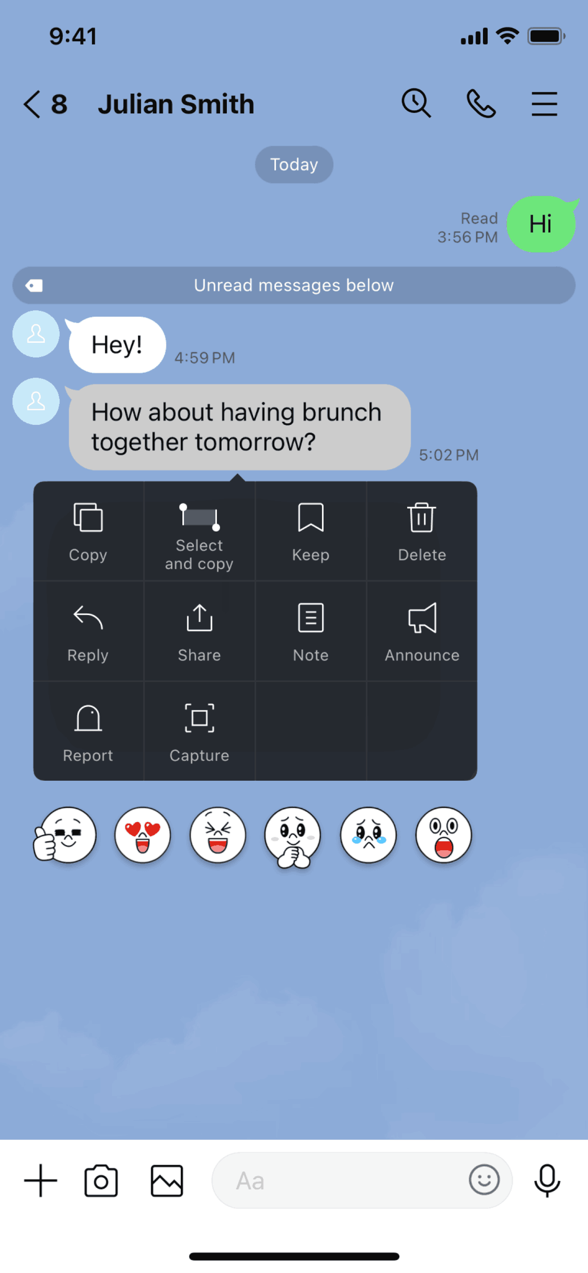 LINE iOS Social Networking interface screenshot 7