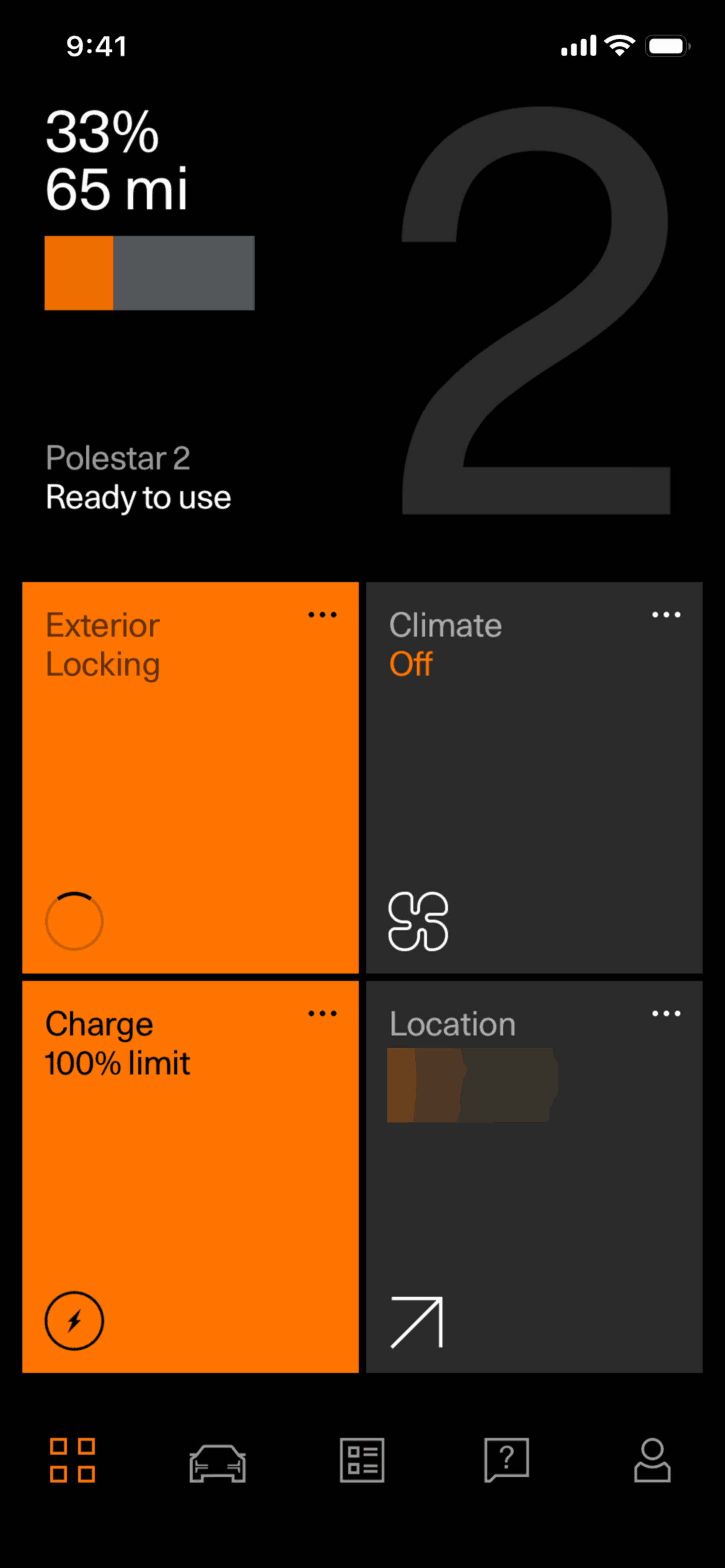 Polestar iOS Lifestyle interface screenshot 6
