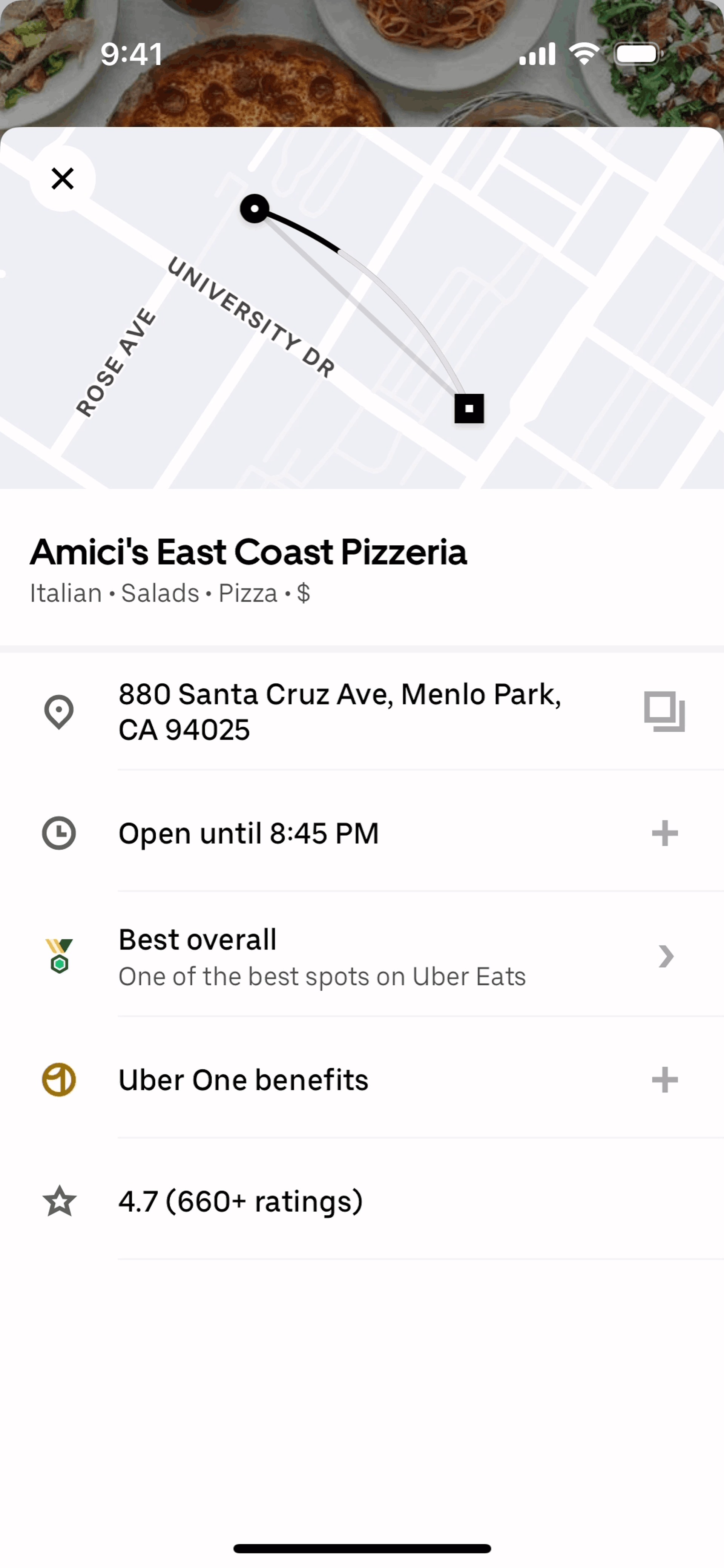 Uber Eats iOS Food & Drink interface screenshot 11