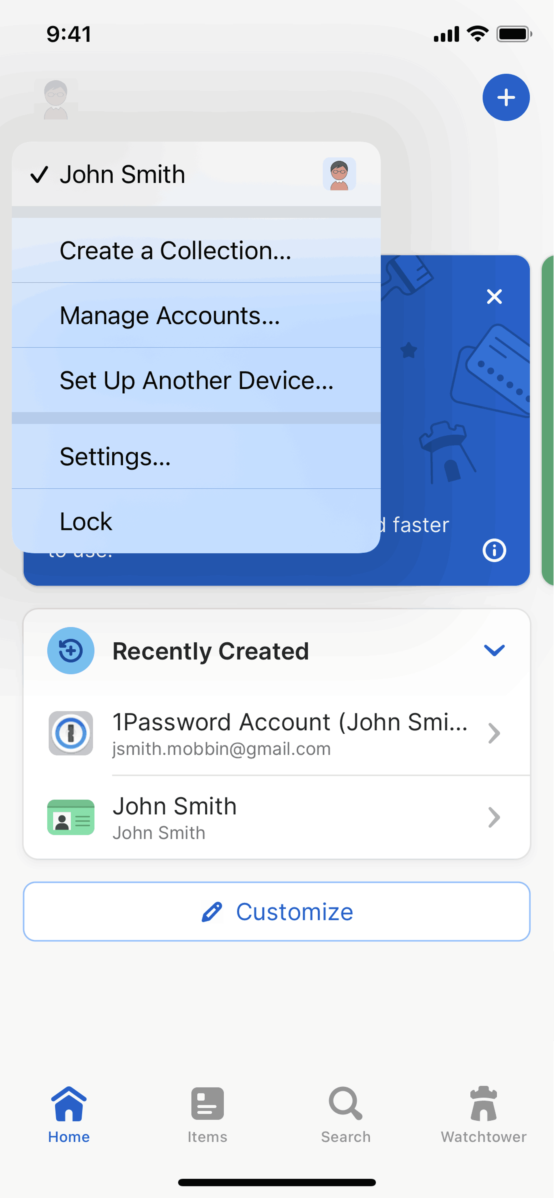 1Password iOS Productivity interface screenshot 10
