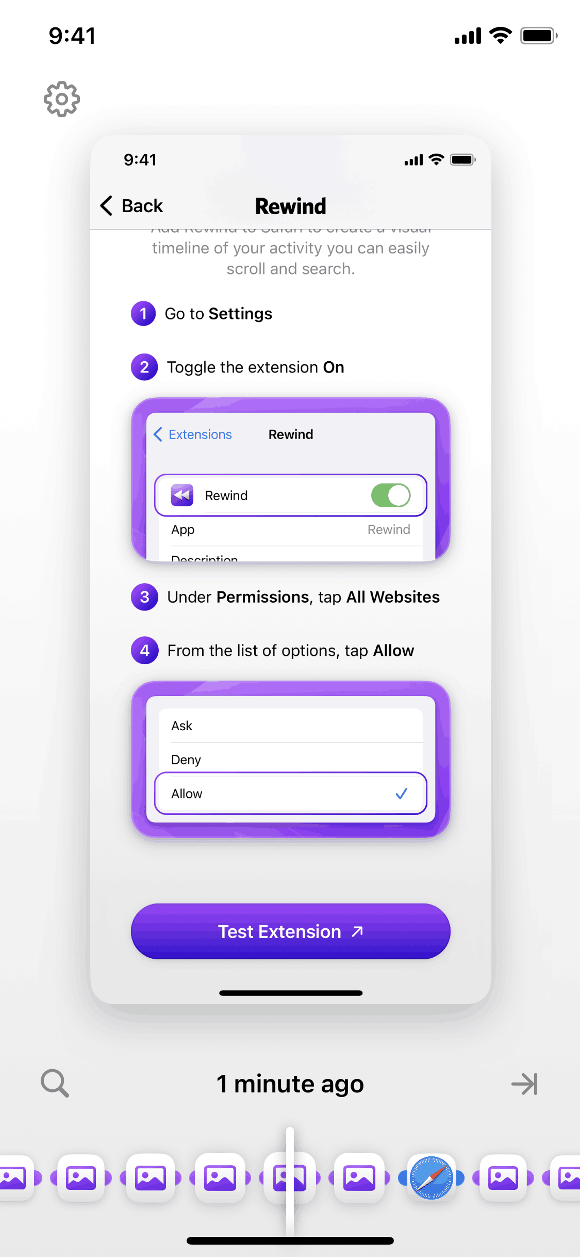 Rewind iOS AI interface screenshot 18