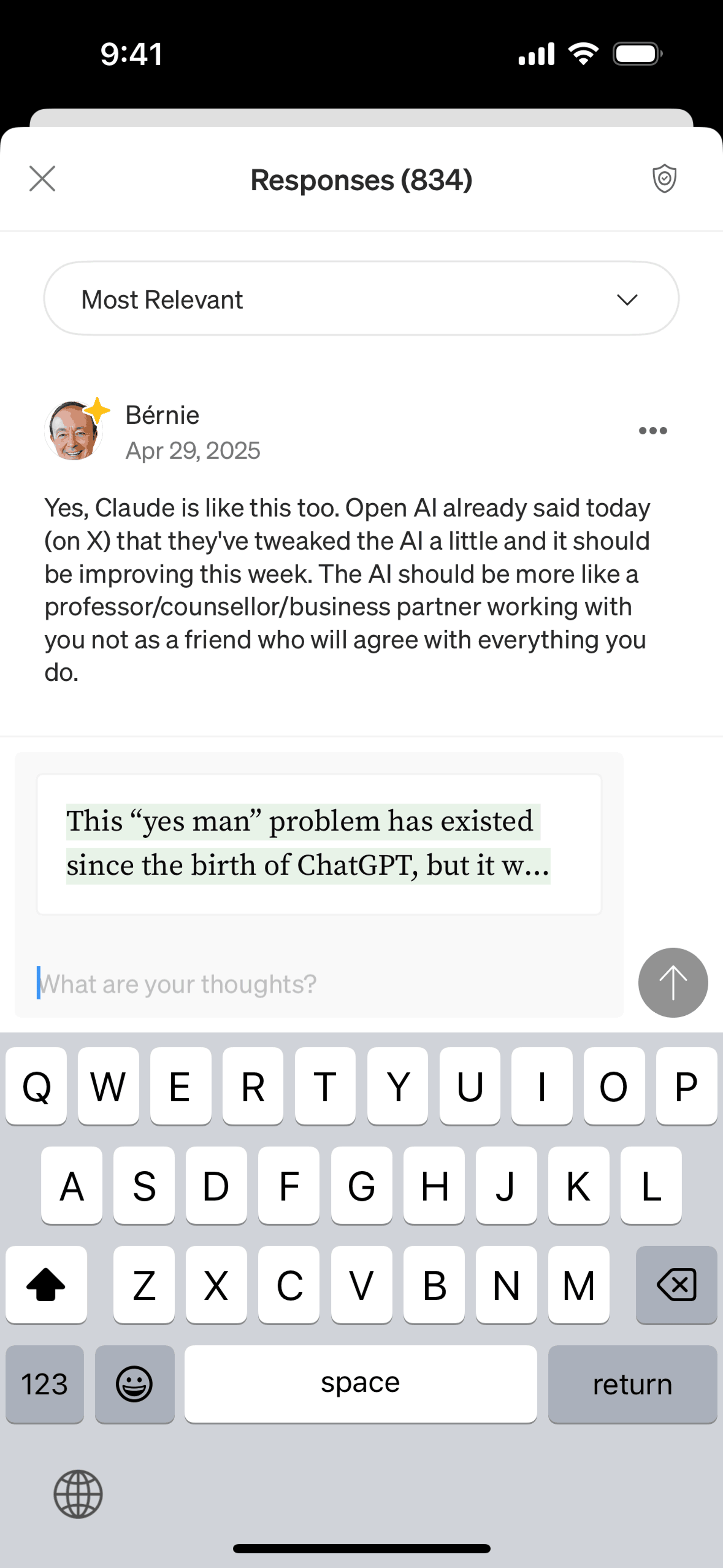 Medium iOS News interface screenshot 7
