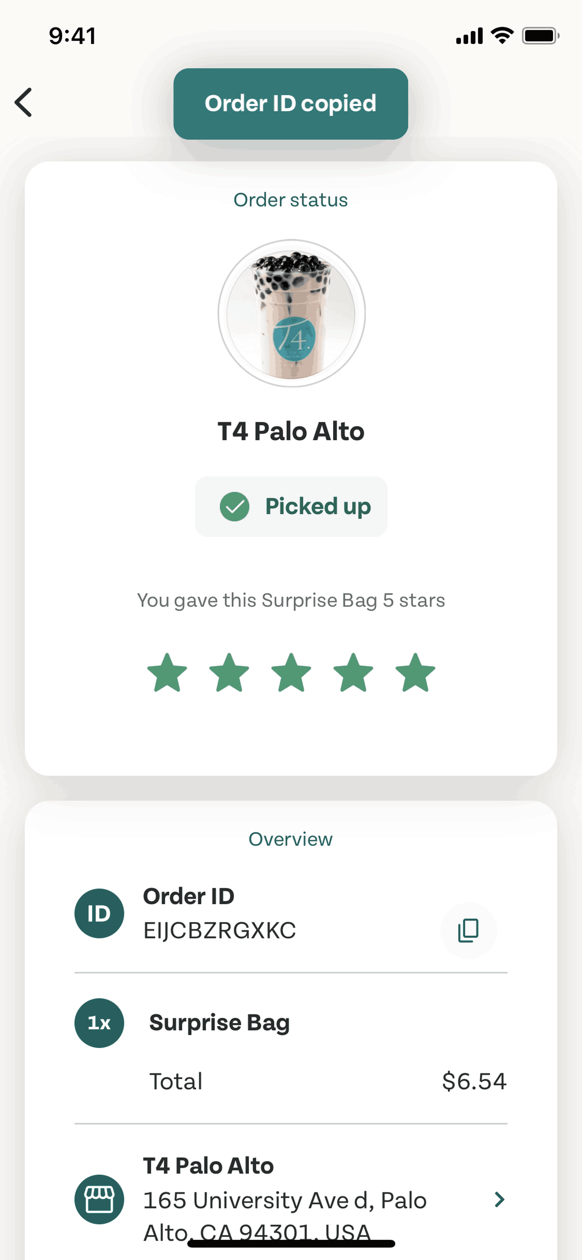 Too Good To Go iOS Food & Drink interface screenshot 7