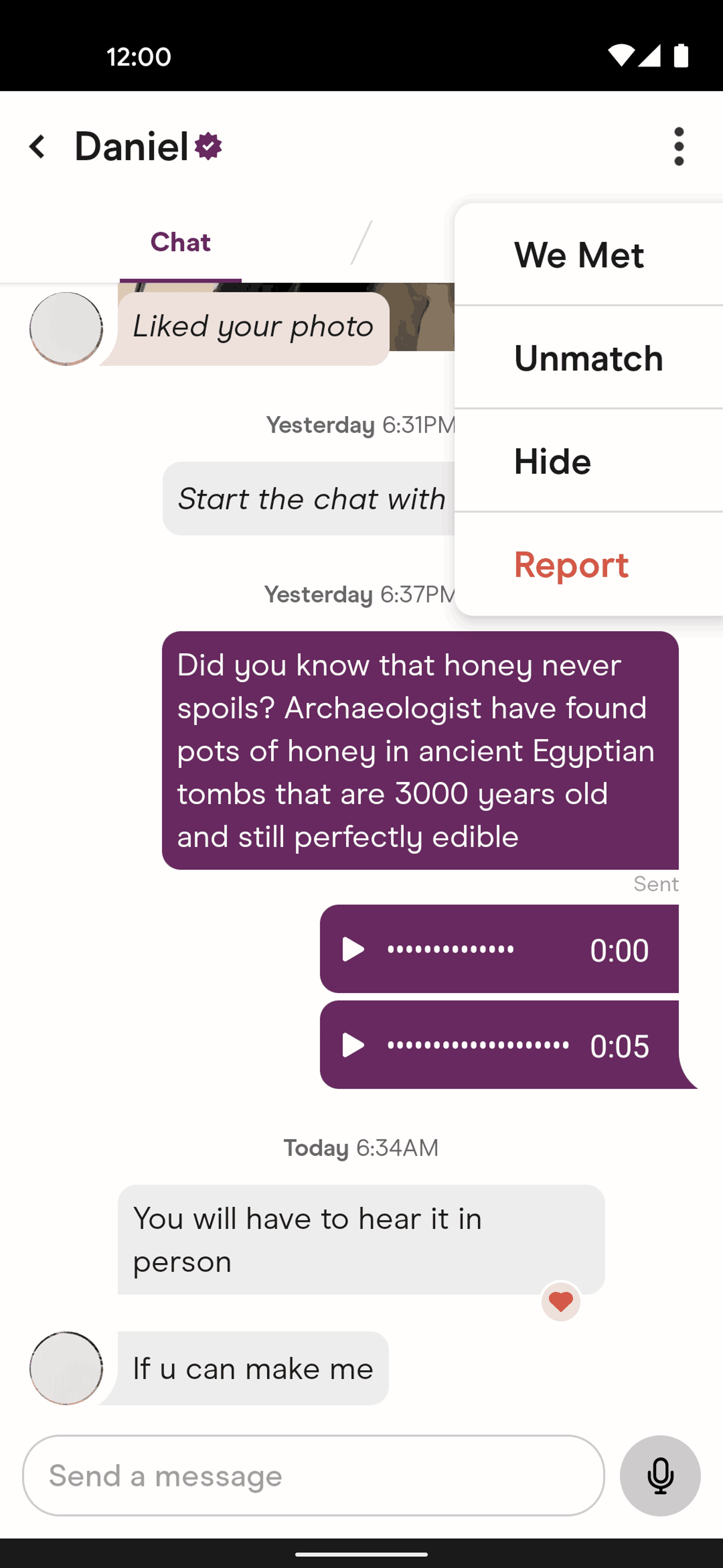 Hinge Android Lifestyle interface screenshot 14