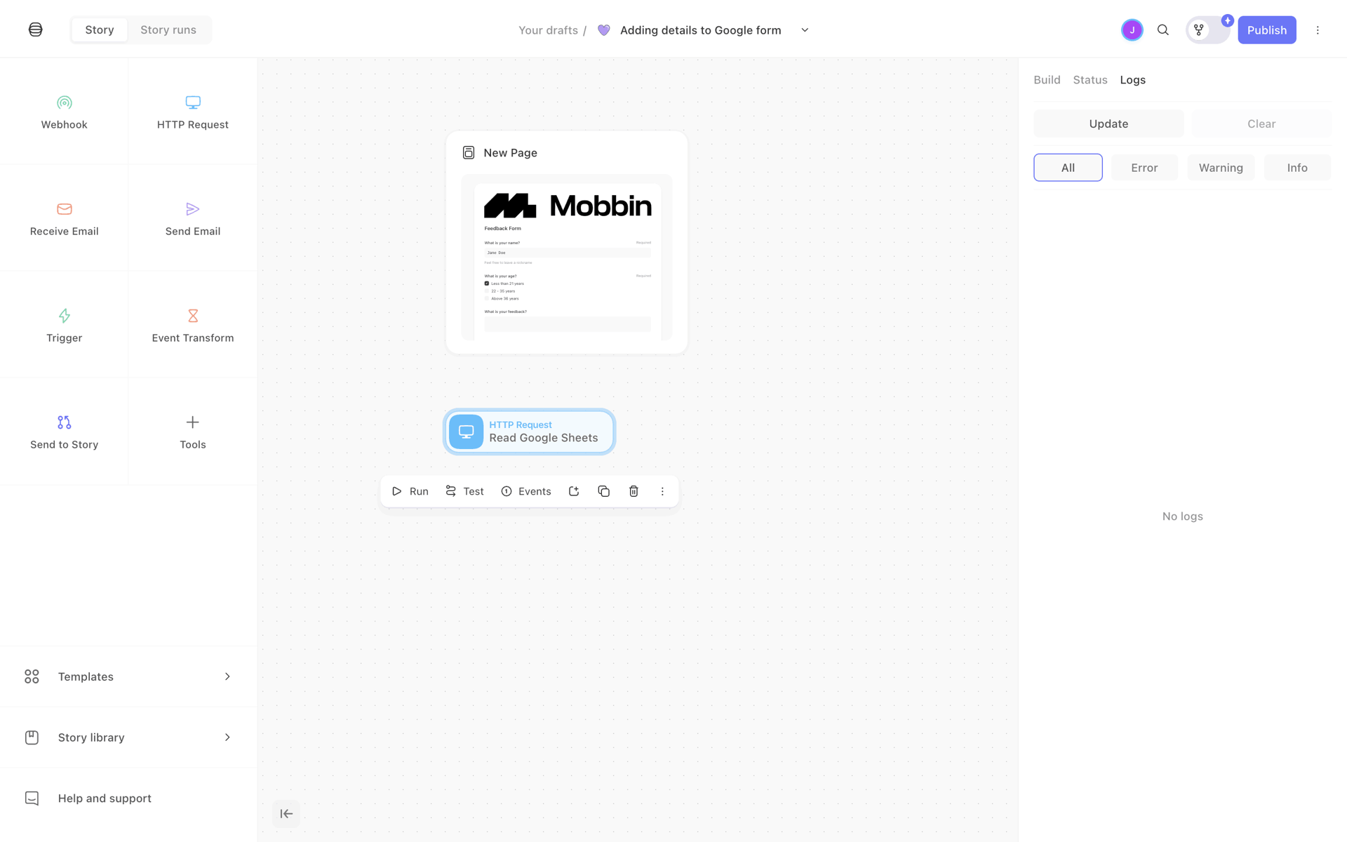 Tines Web Collaboration interface screenshot 18