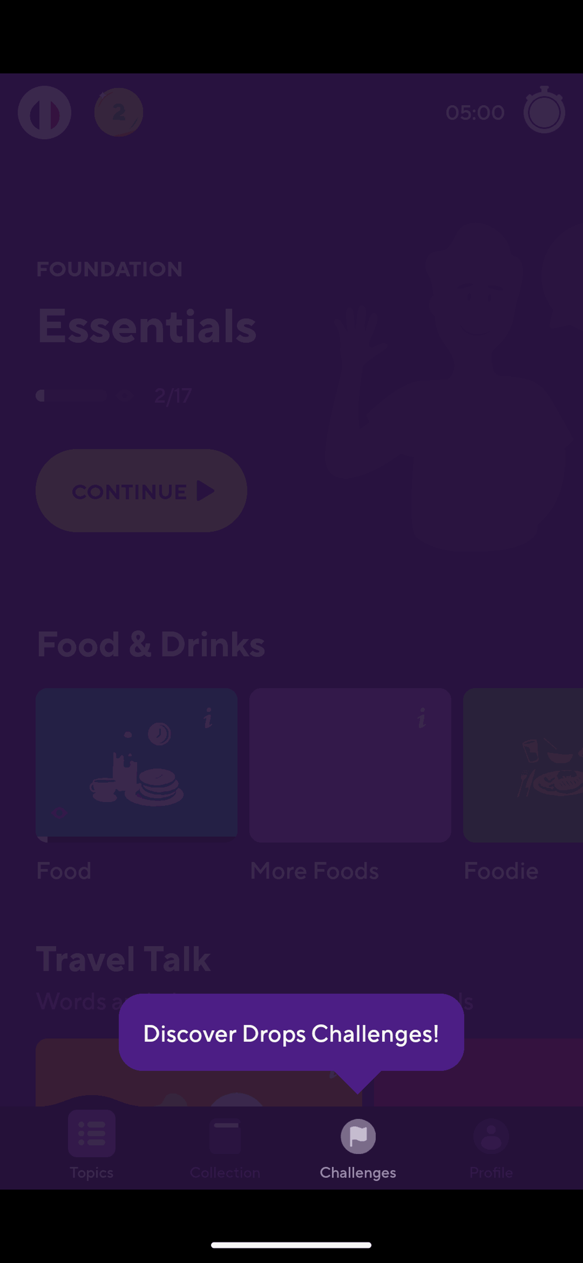 Drops Android Education interface screenshot 3