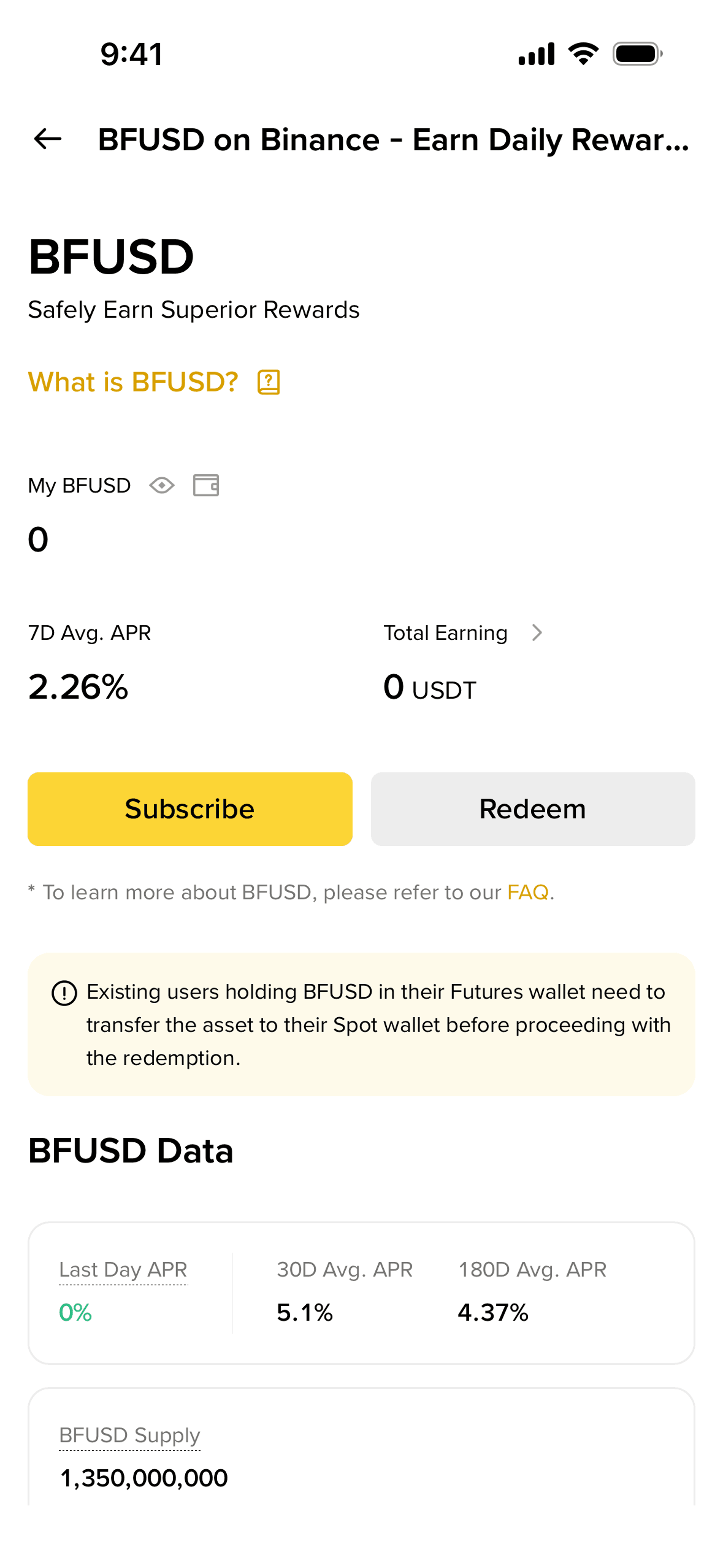 Binance iOS Finance interface screenshot 16