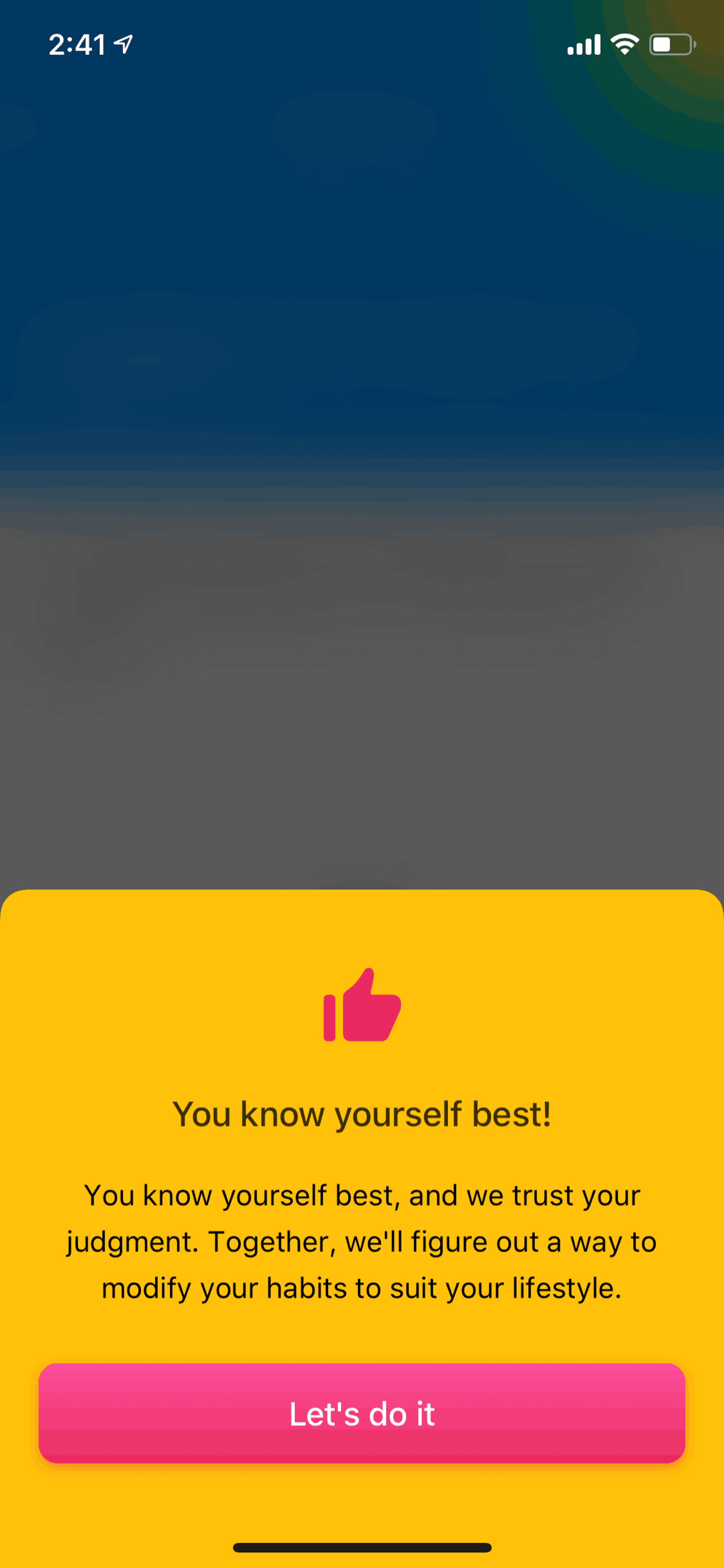 Fabulous iOS Health & Fitness interface screenshot 10