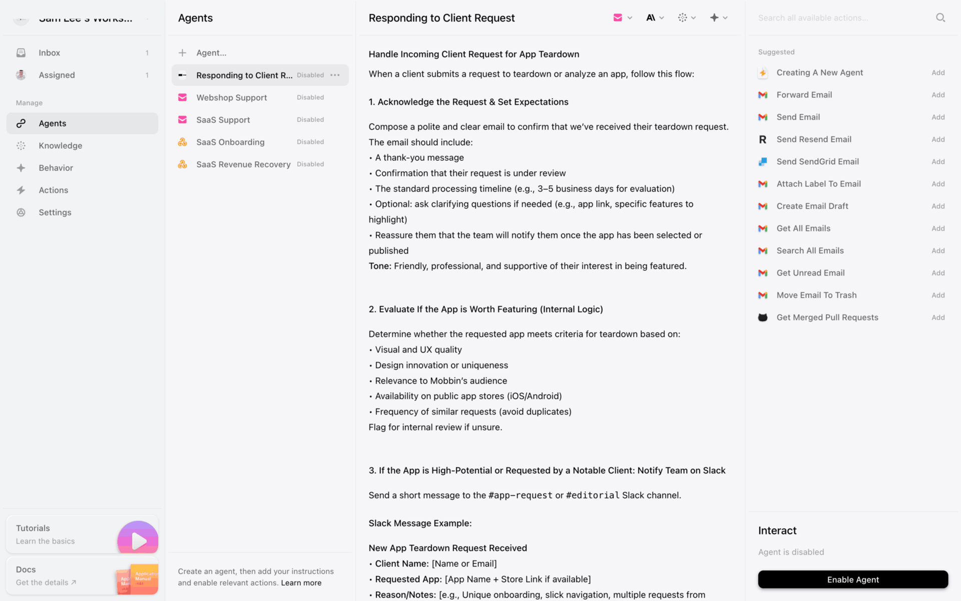 Lemni Web Business interface screenshot 21