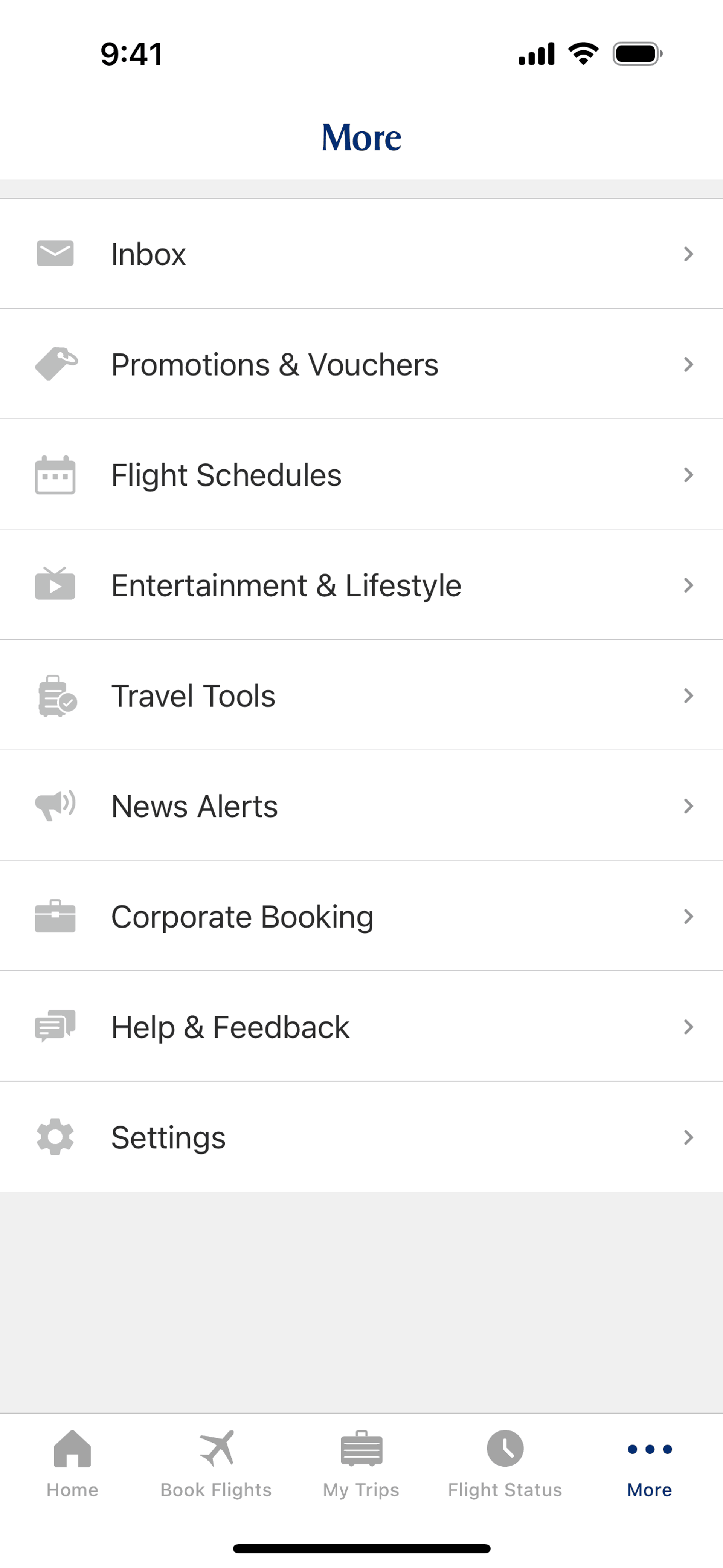 Singapore Airlines iOS Travel & Transportation interface screenshot 12