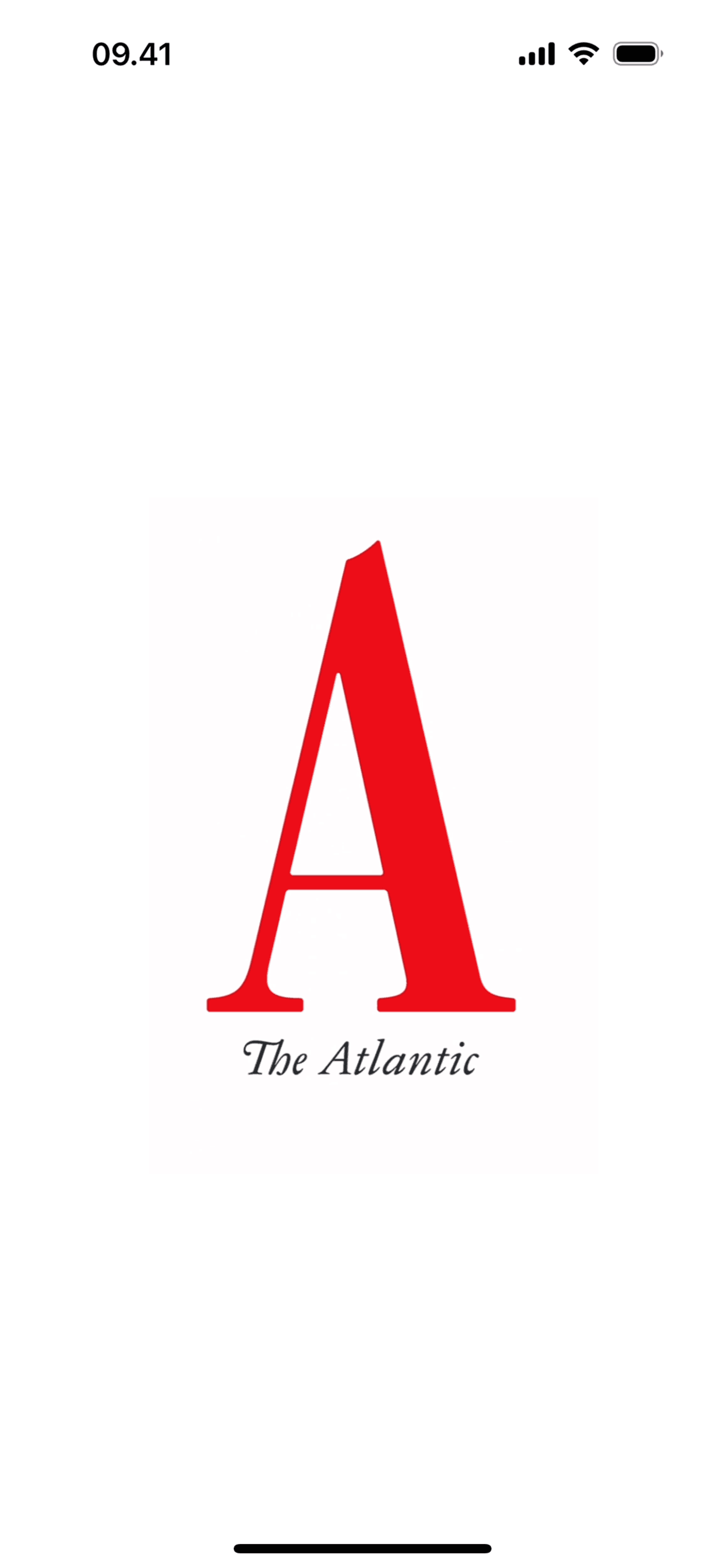 The Atlantic Magazine iOS News interface screenshot 1