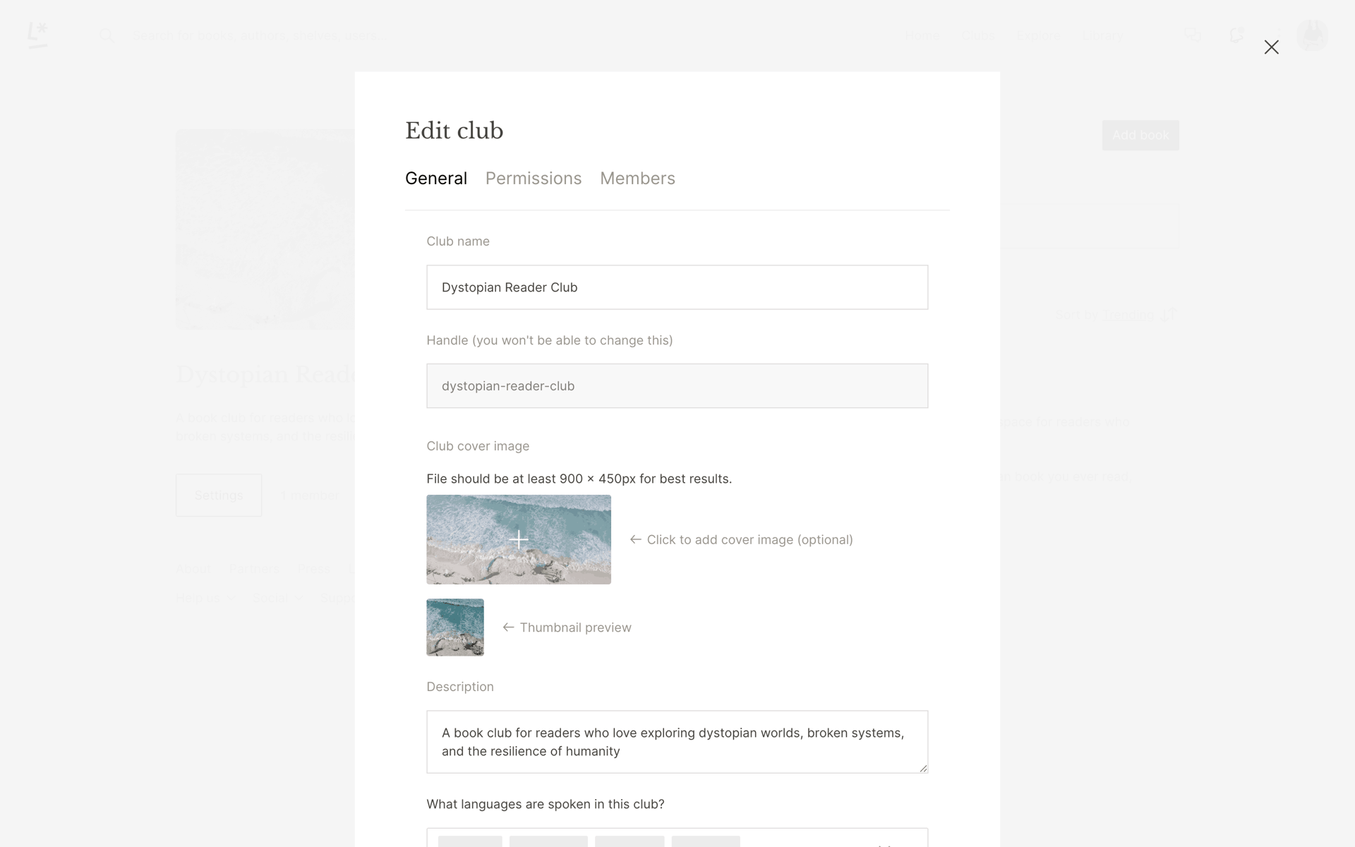 Literal Web Lifestyle interface screenshot 7