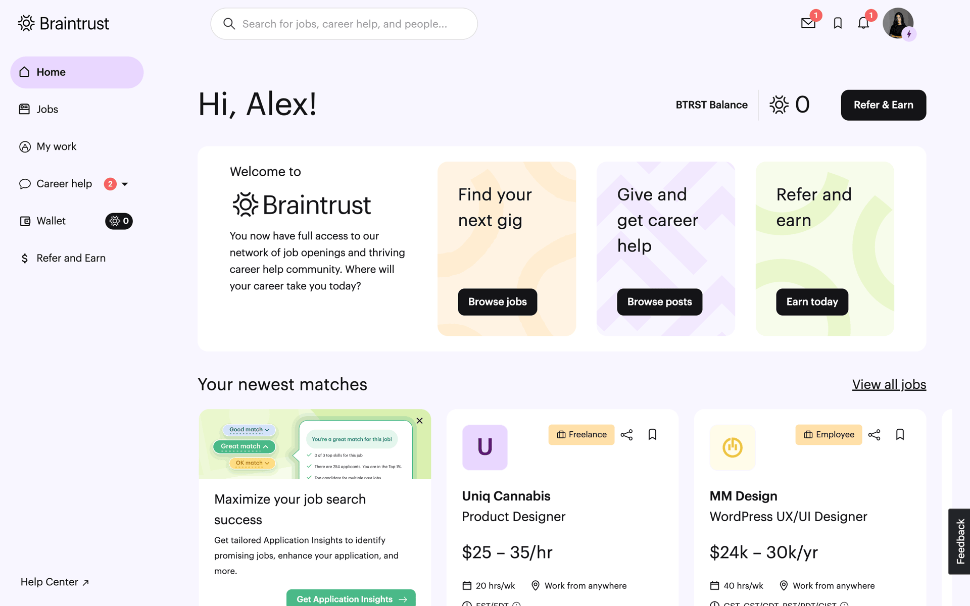 Braintrust Web AI interface screenshot 8