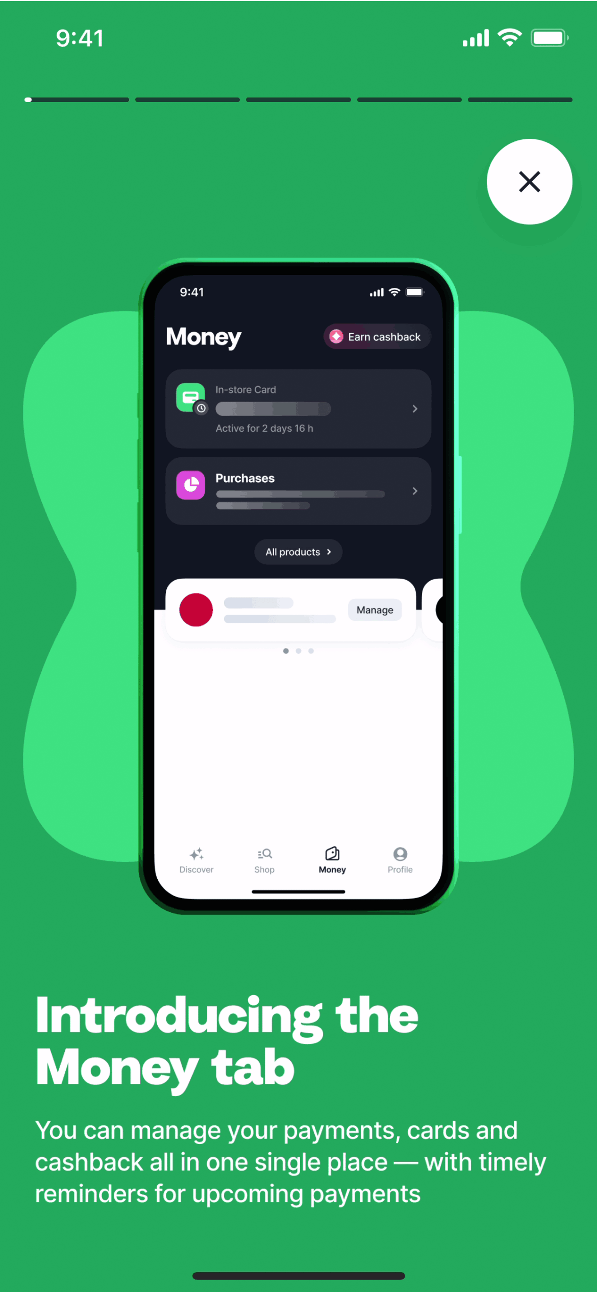 Tabby iOS Finance interface screenshot 18