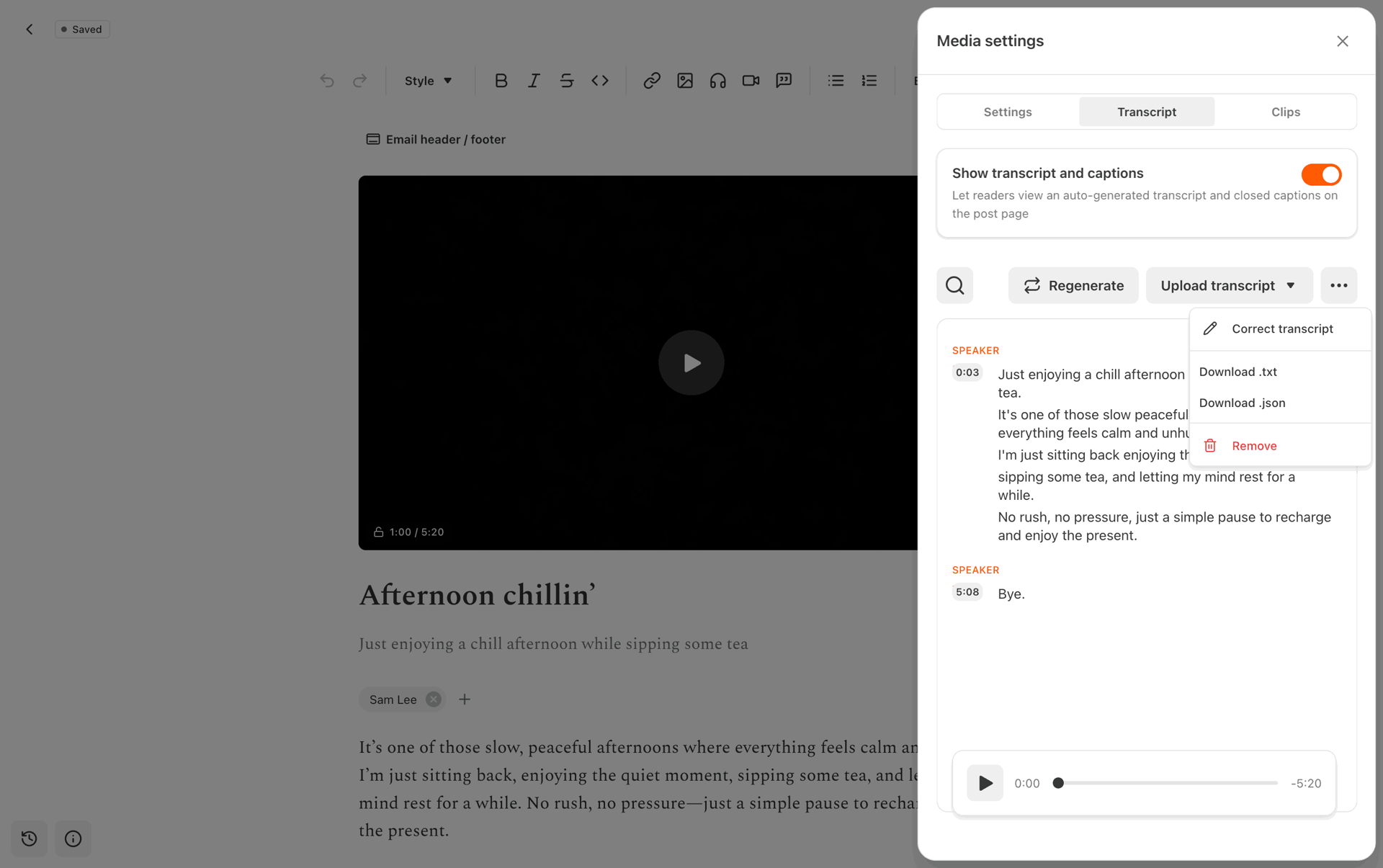 Substack Web News interface screenshot 24