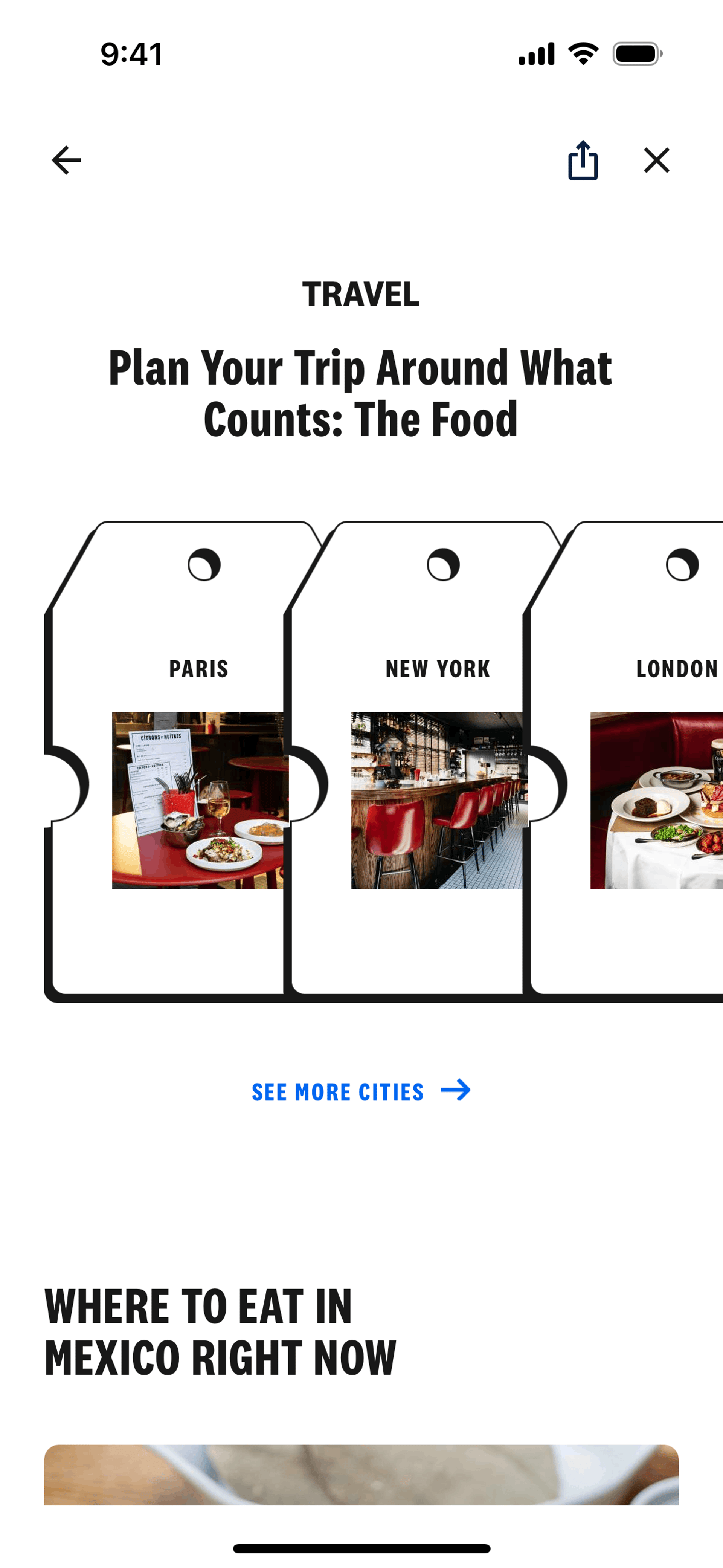 The Infatuation iOS Food & Drink interface screenshot 15