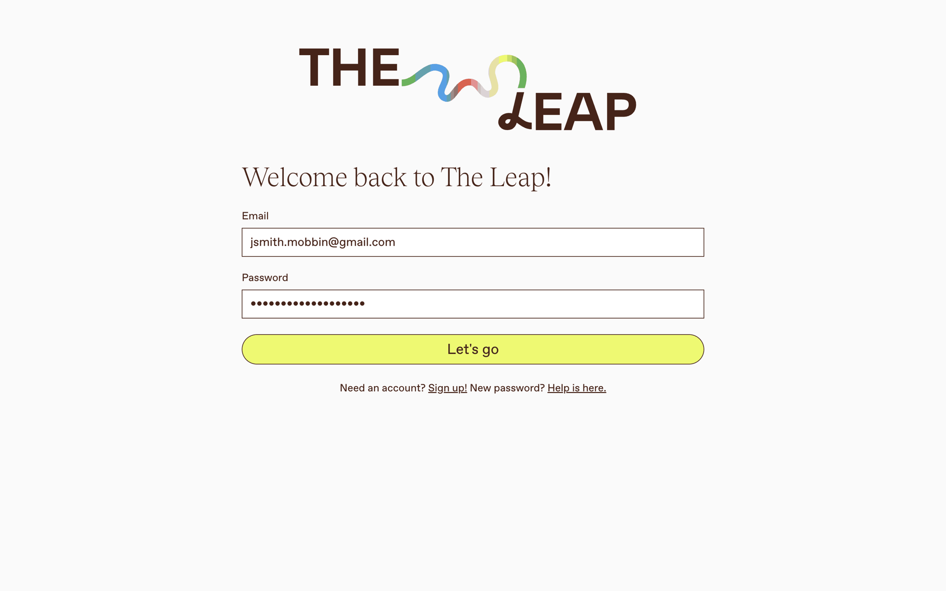 The Leap Web Business interface screenshot 23