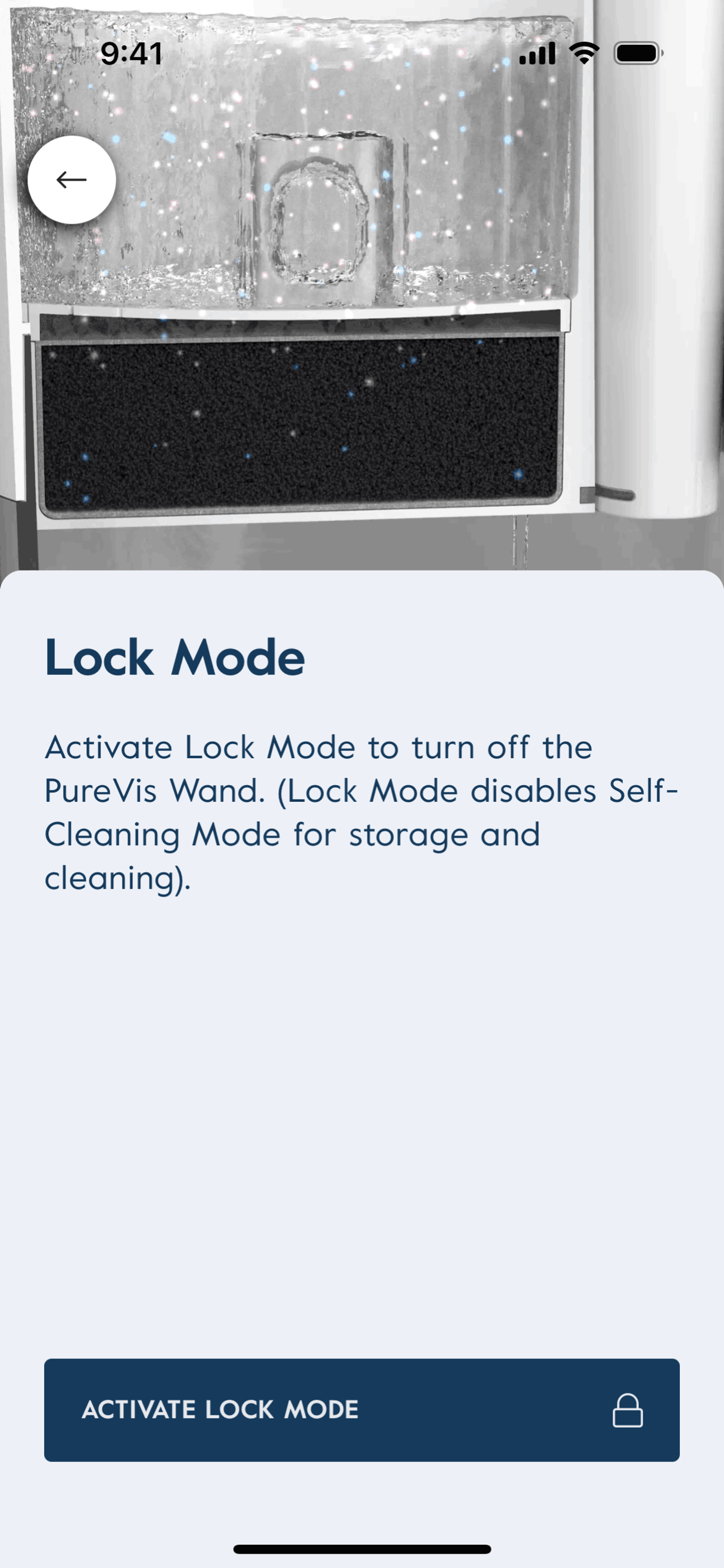LARQ iOS Lifestyle interface screenshot 11