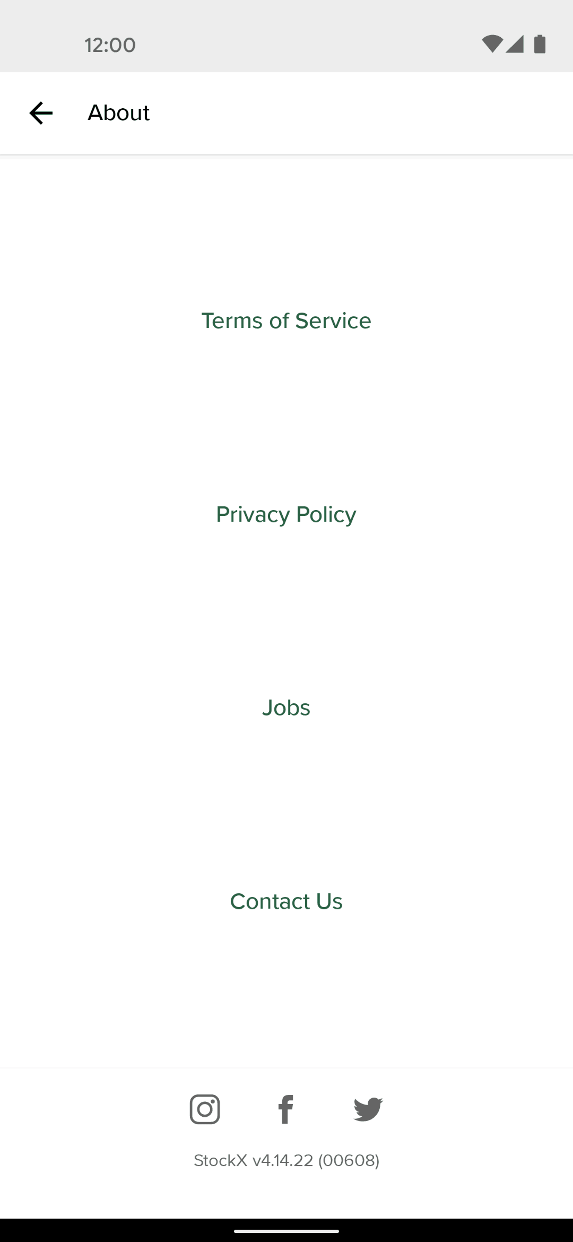 StockX Android Shopping interface screenshot 22