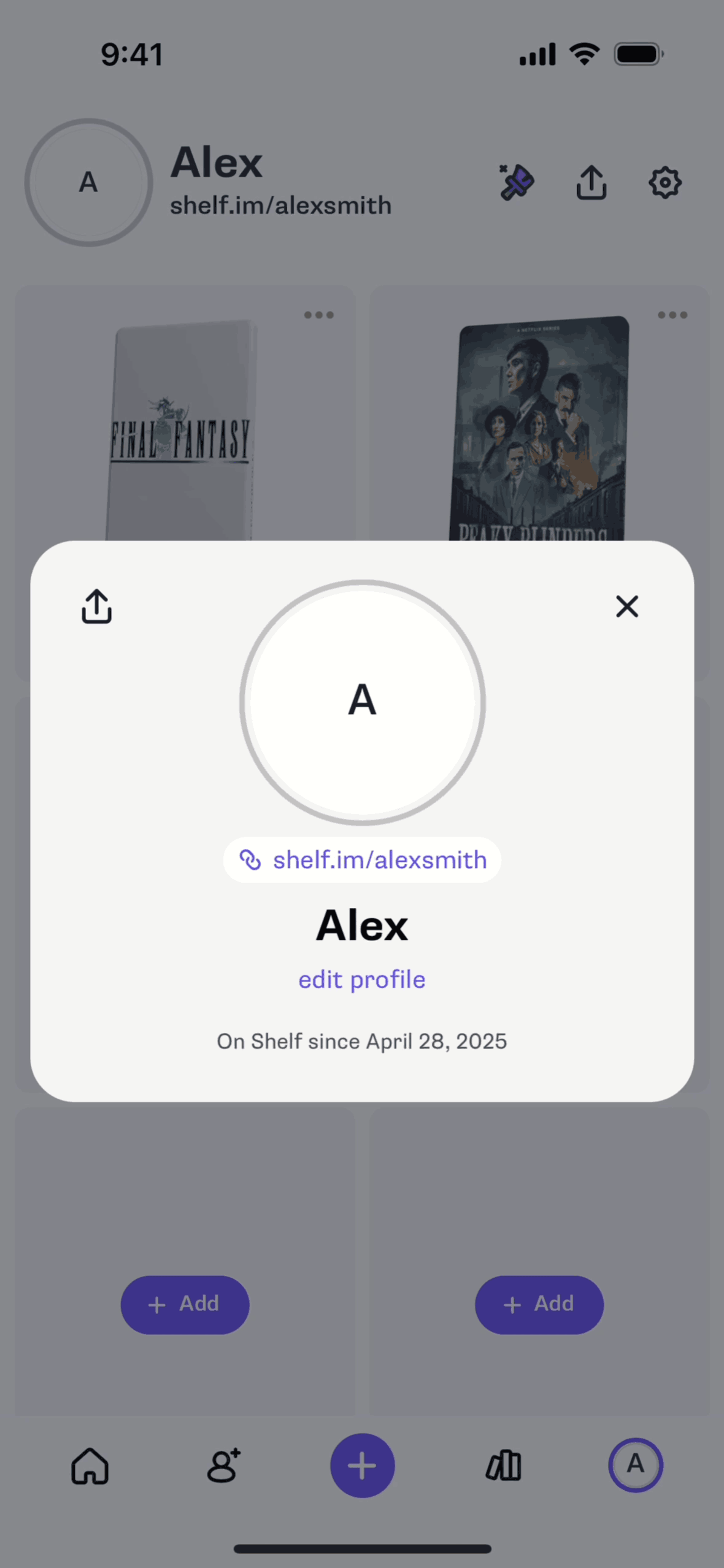 Shelf iOS Utilities interface screenshot 19
