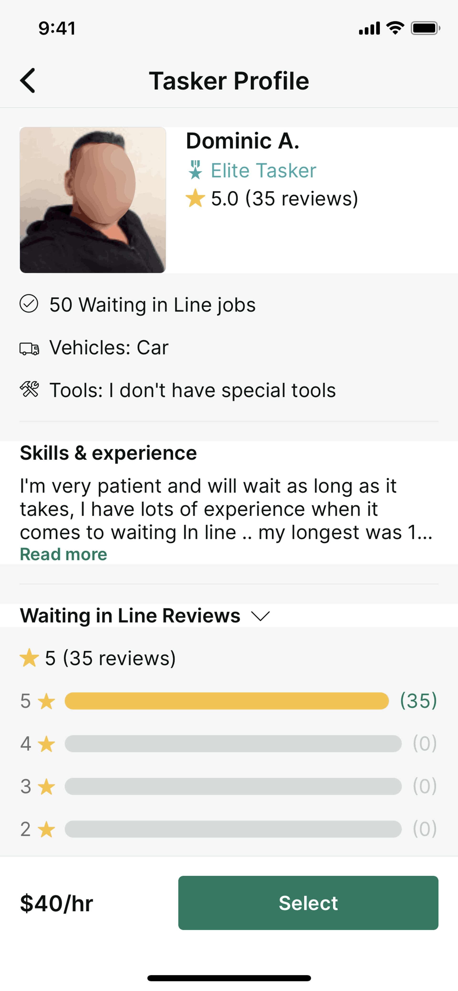 TaskRabbit iOS Lifestyle interface screenshot 23