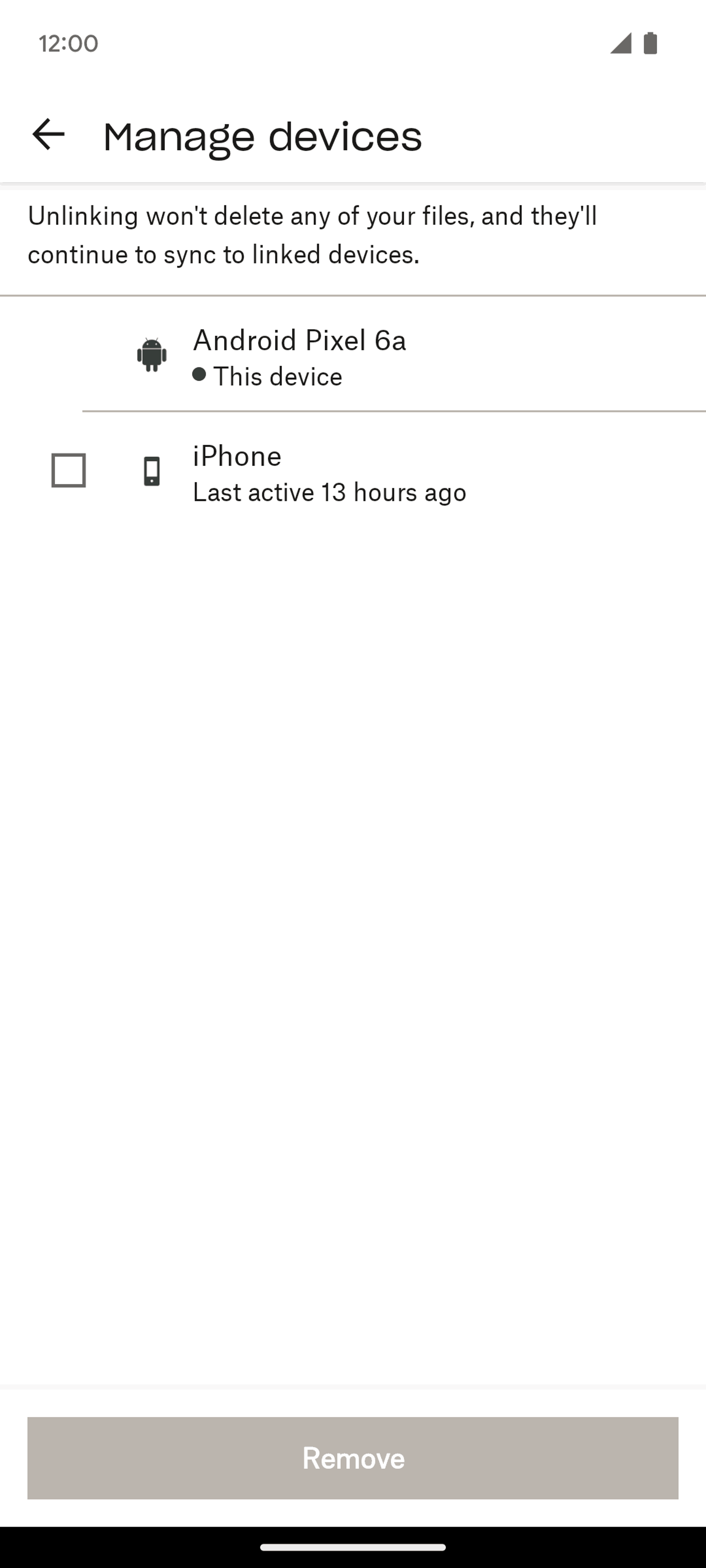 Dropbox Android Productivity interface screenshot 11