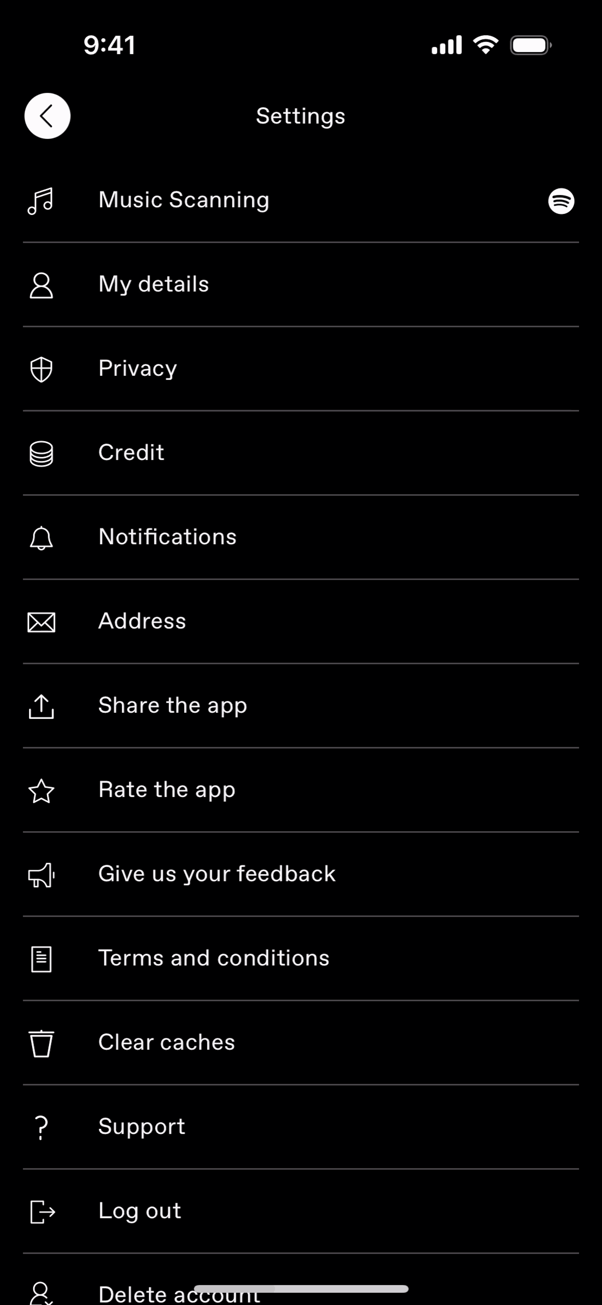 DICE iOS Entertainment interface screenshot 6