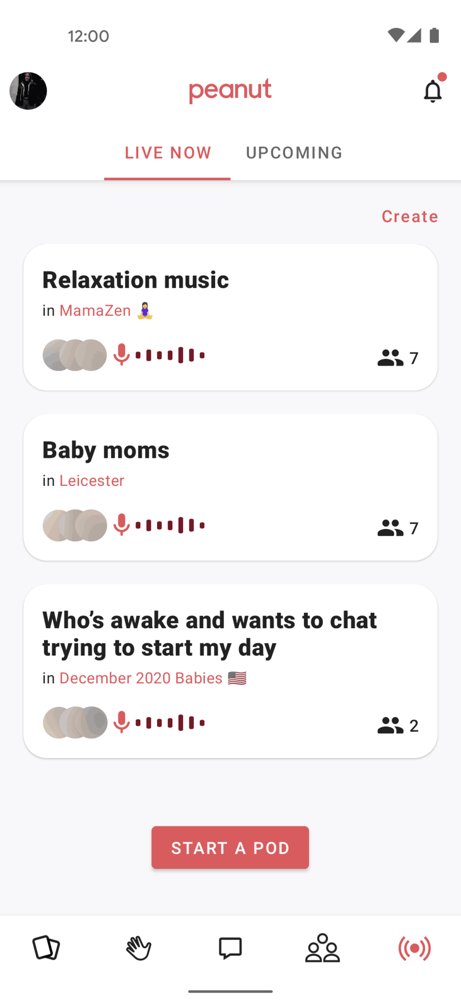 Peanut Android Social Networking interface screenshot 12