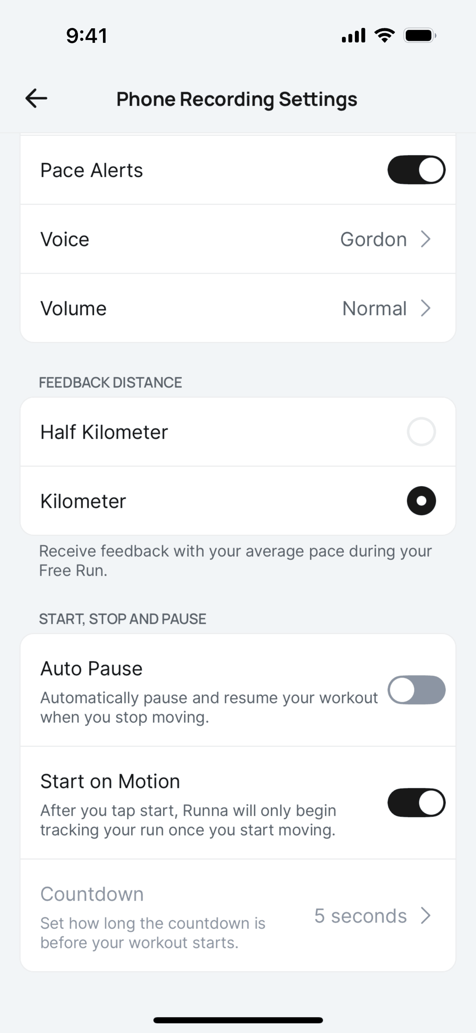 Runna iOS Health & Fitness interface screenshot 10