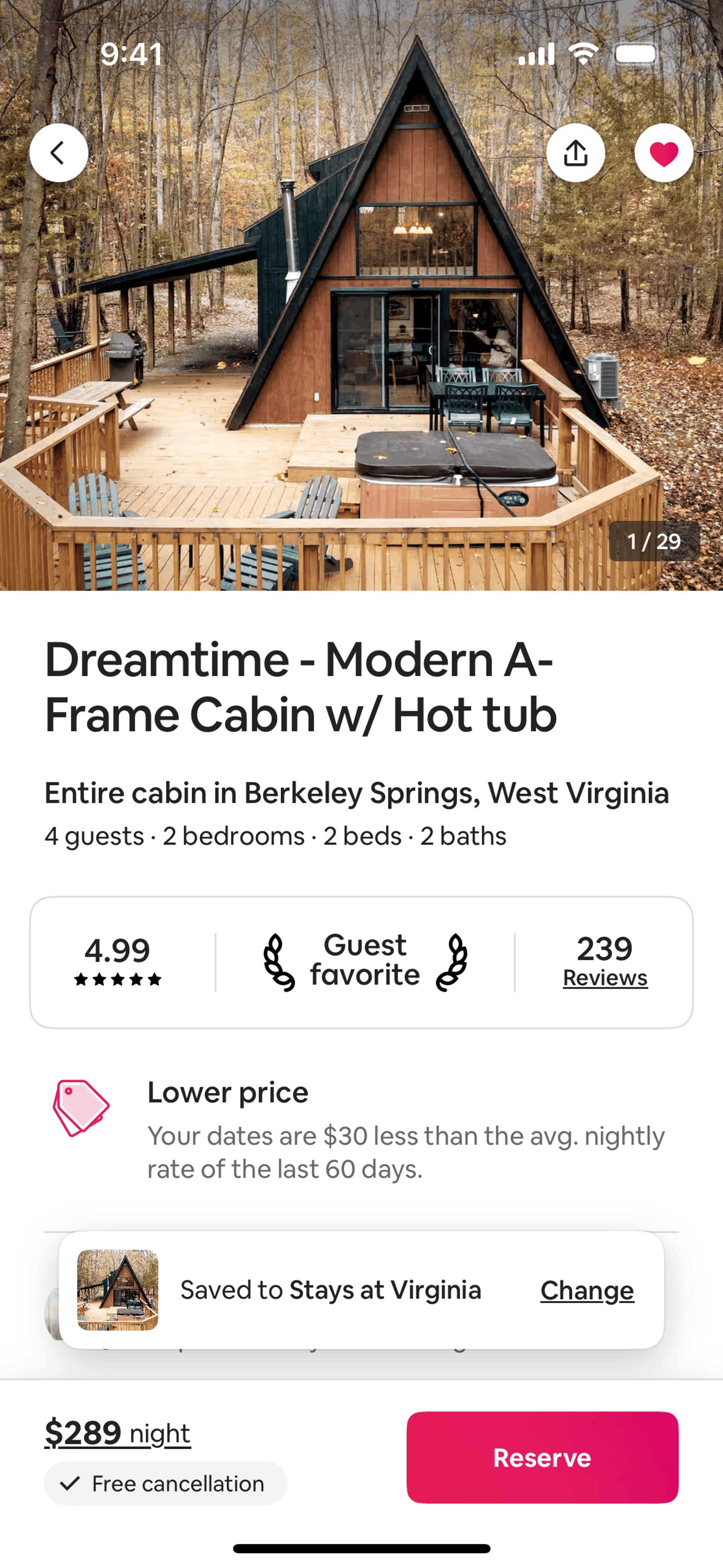 Real Estate app screen 1
