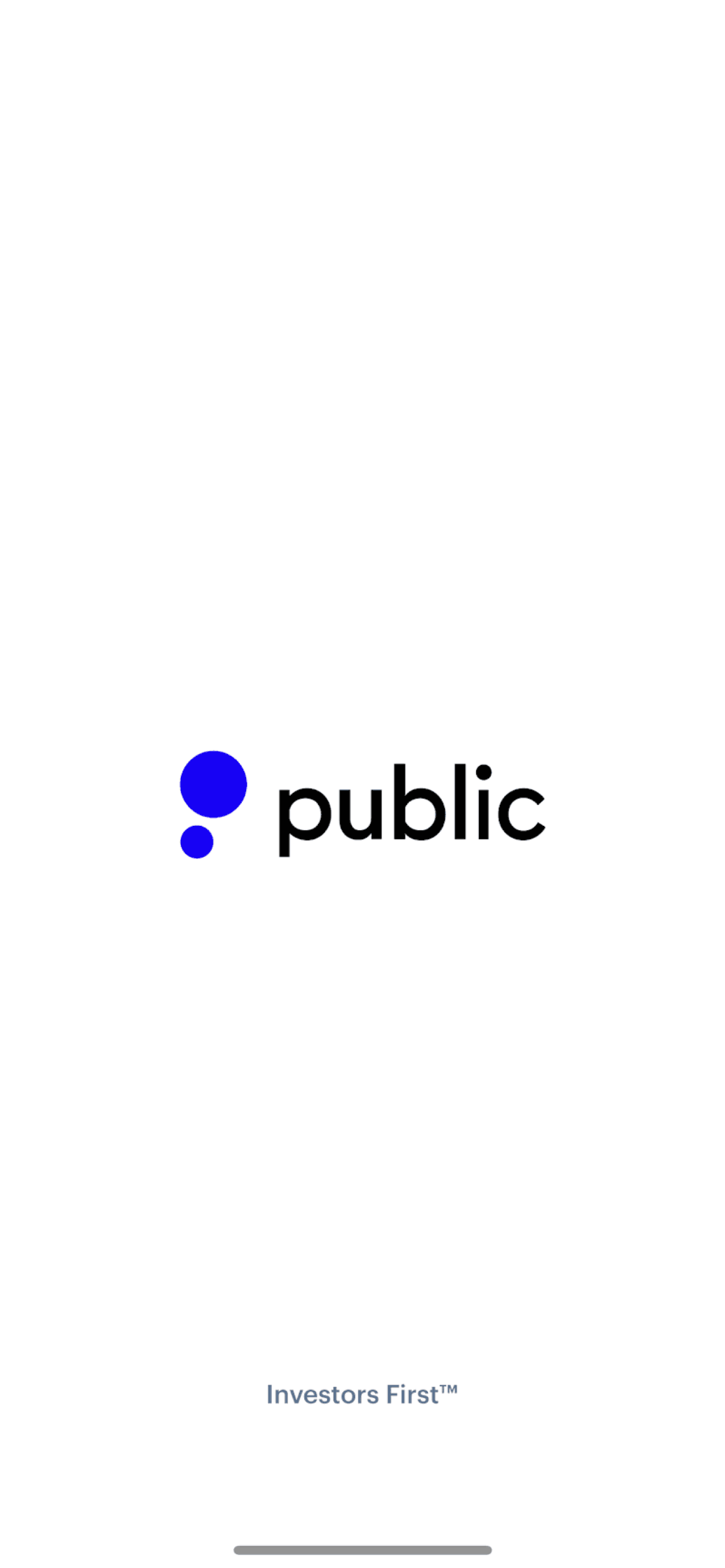 Public iOS Finance interface screenshot 1