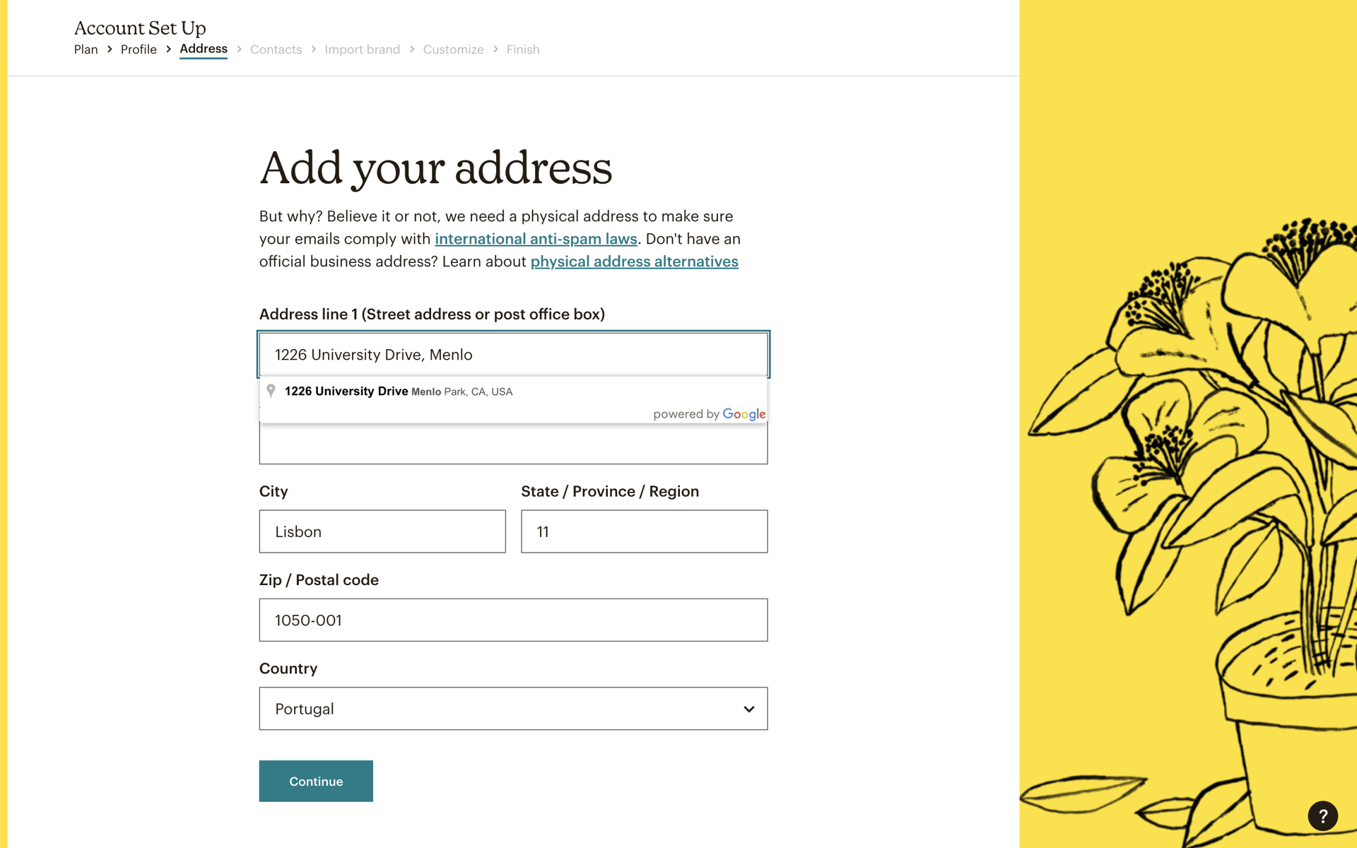 Mailchimp Web Business interface screenshot 15