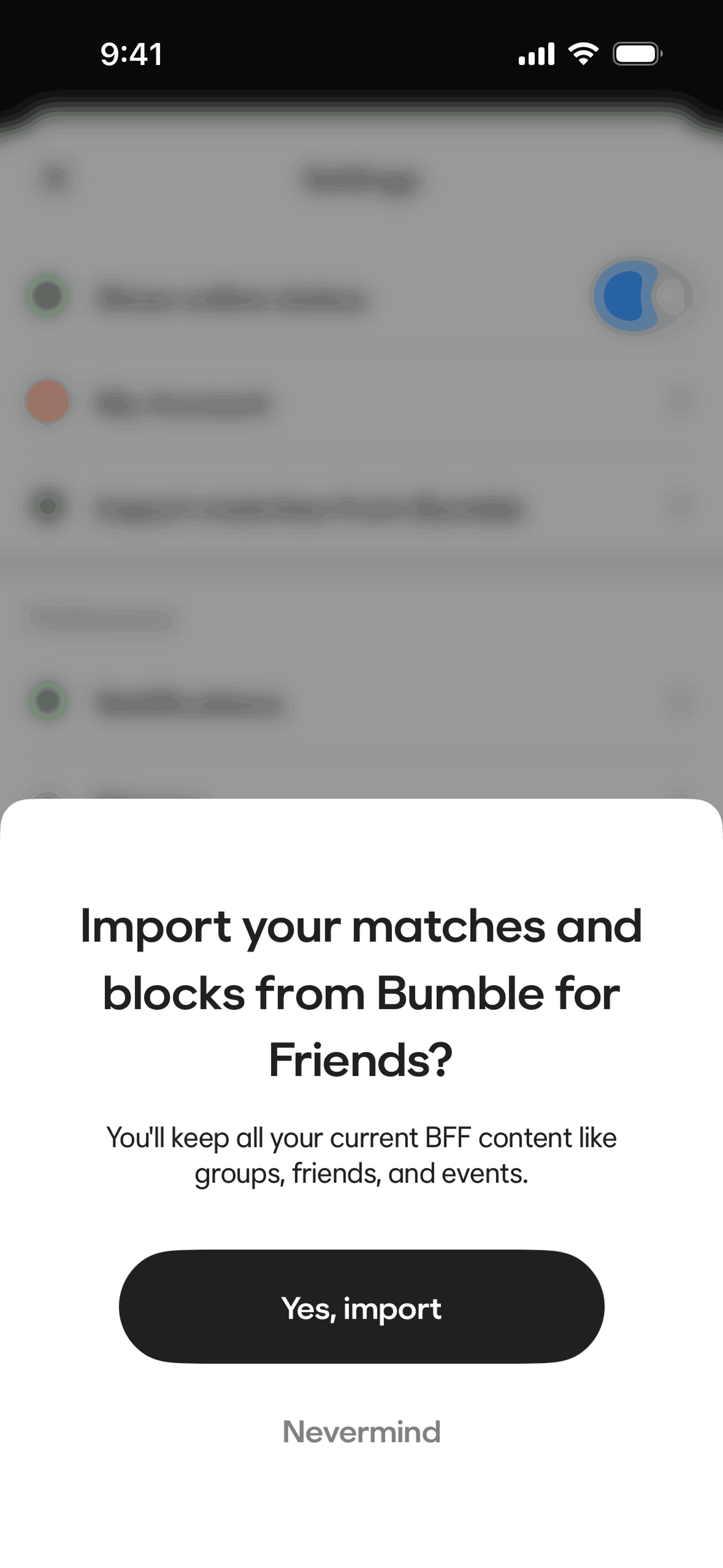 BFF iOS Social Networking interface screenshot 20