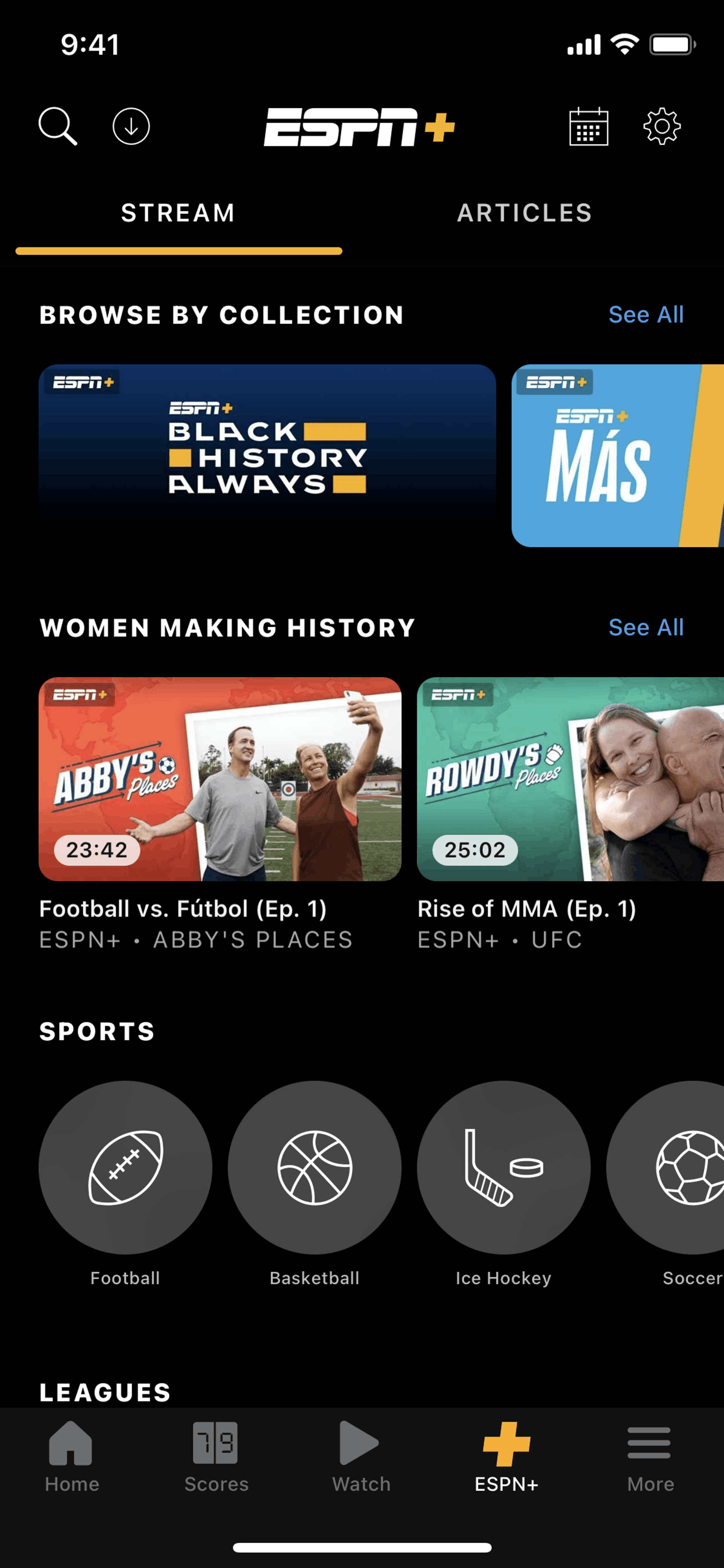 ESPN iOS Sports interface screenshot 19
