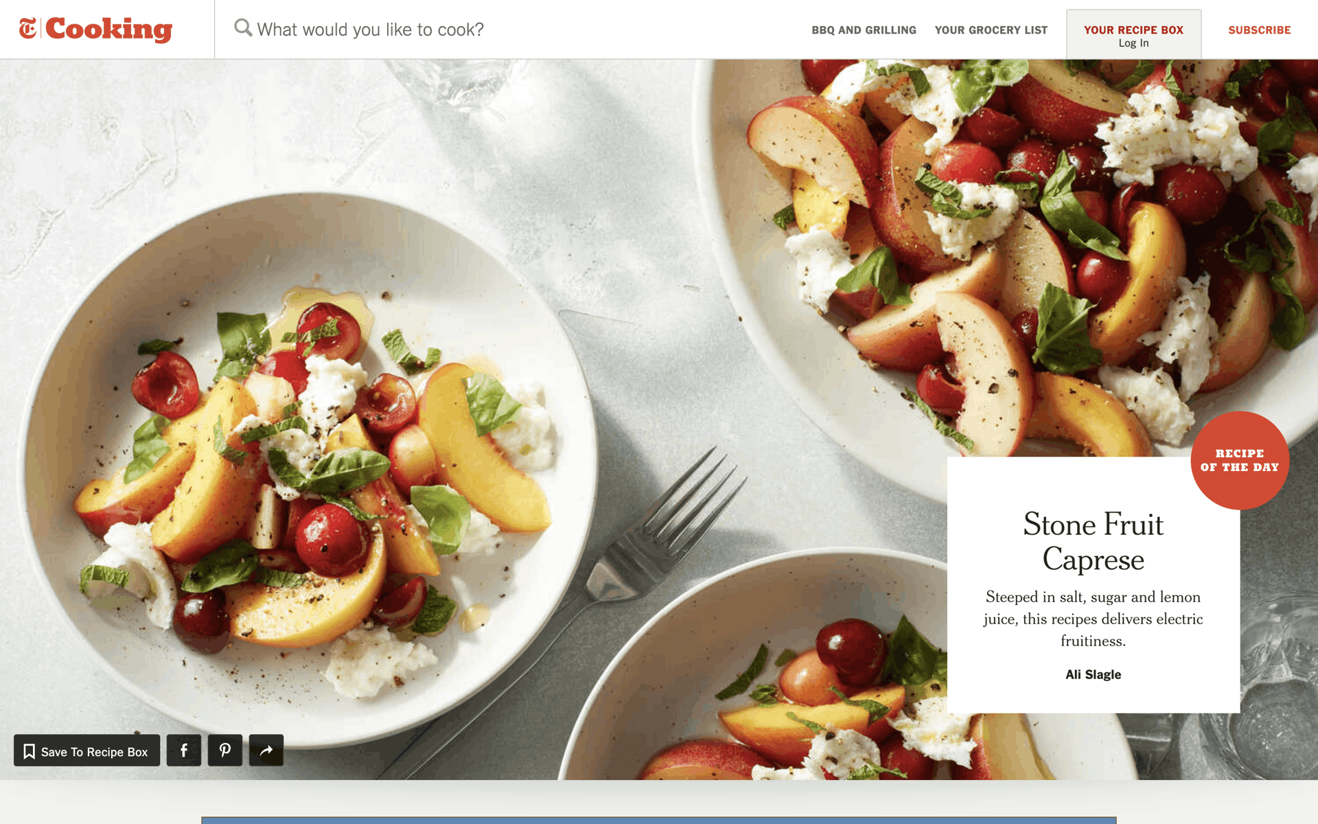 NYT Cooking Web Food & Drink interface screenshot 23