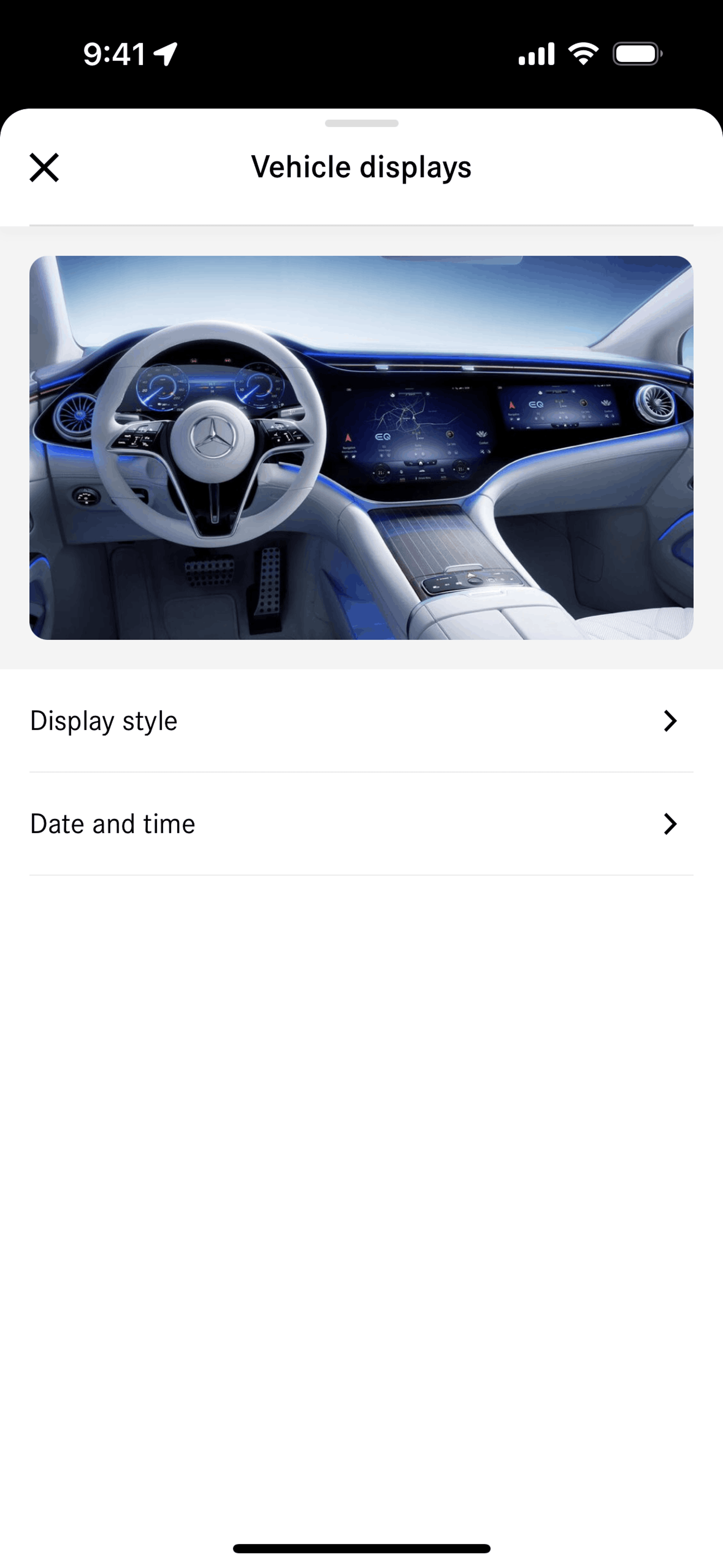 Mercedes-Benz iOS Travel & Transportation interface screenshot 8