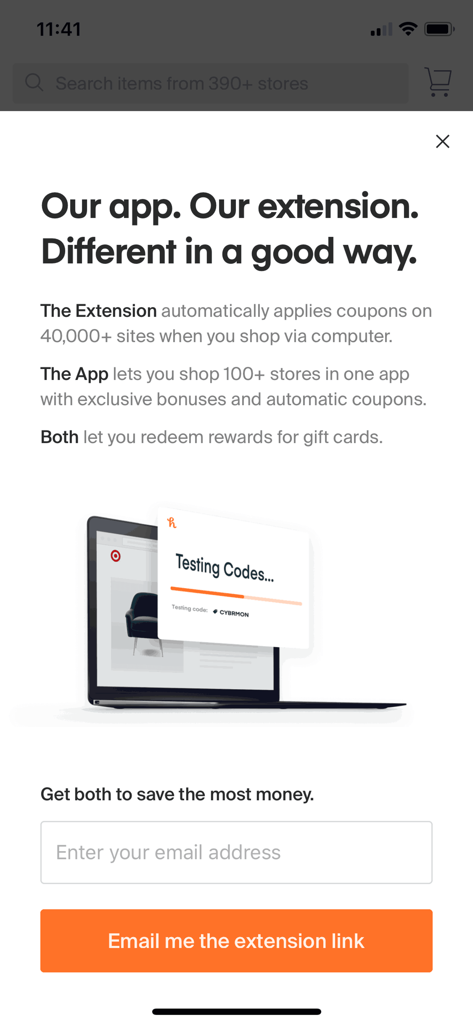 PayPal Honey iOS Shopping interface screenshot 13