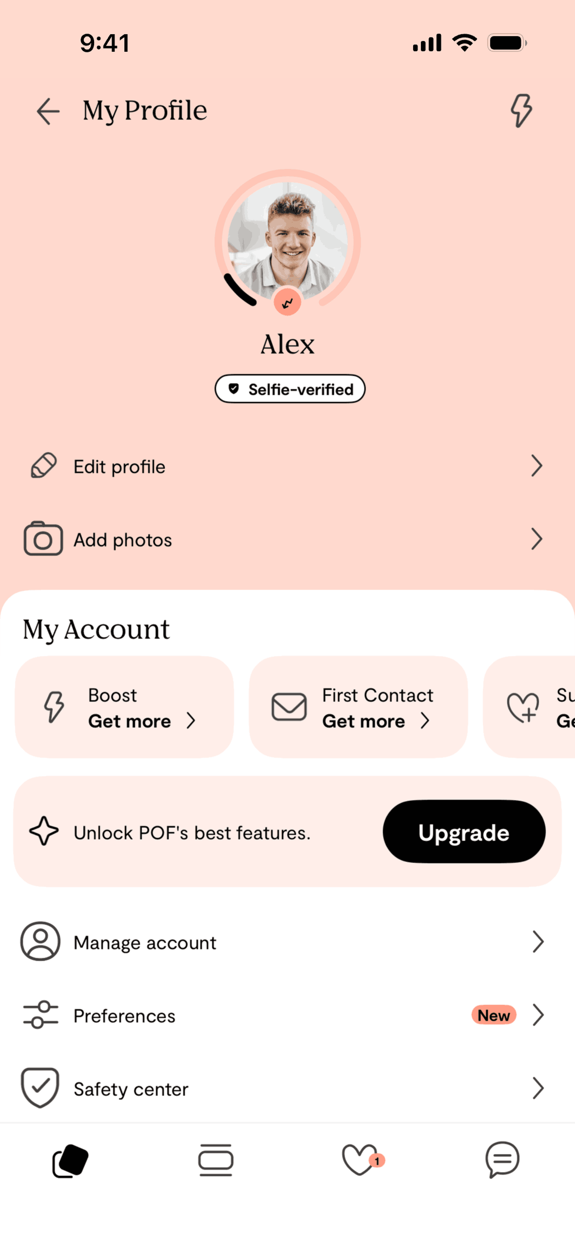 Plenty of Fish iOS dating interface screenshot 21