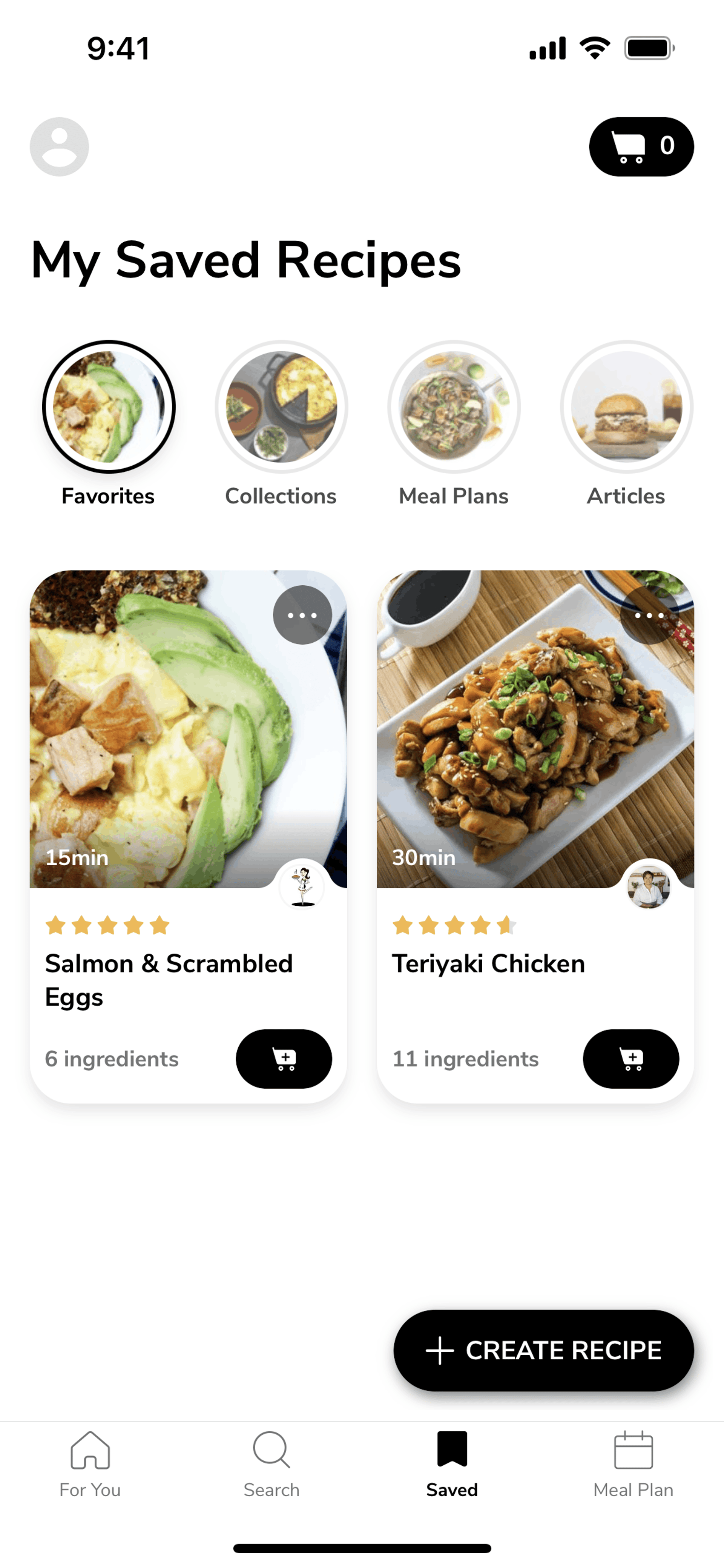 SideChef iOS Food & Drink interface screenshot 3