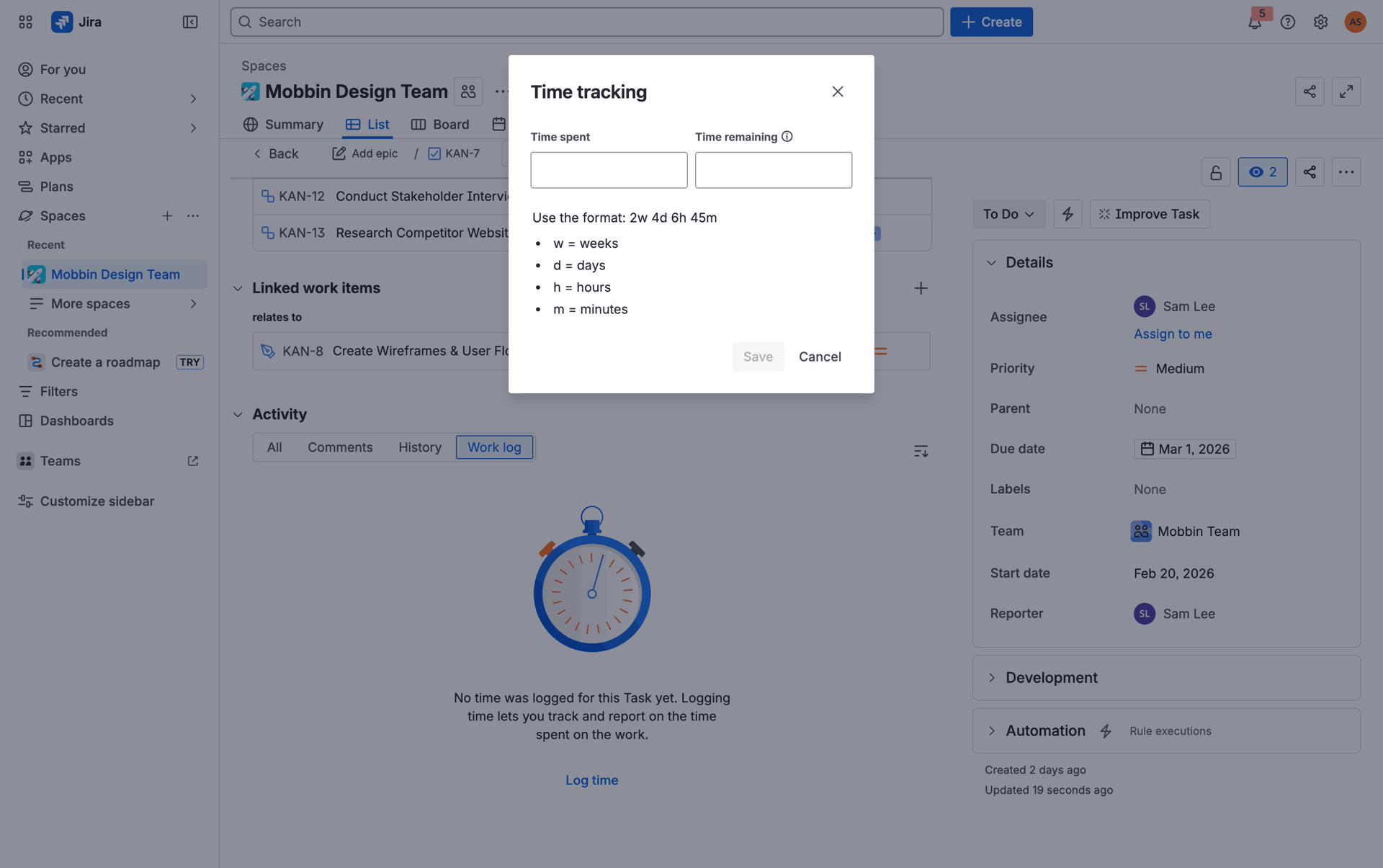 Jira Web Business interface screenshot 16