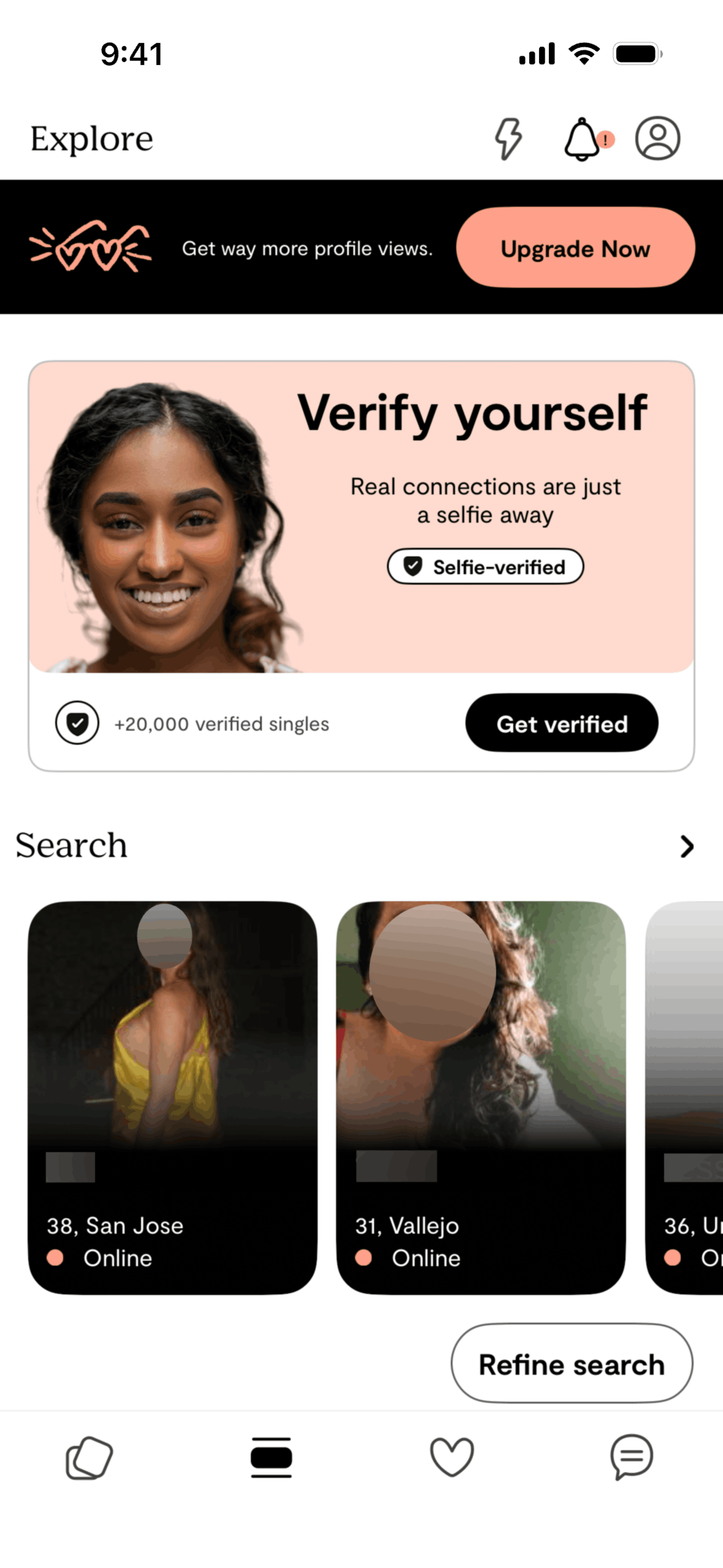 Plenty of Fish iOS dating interface screenshot 11