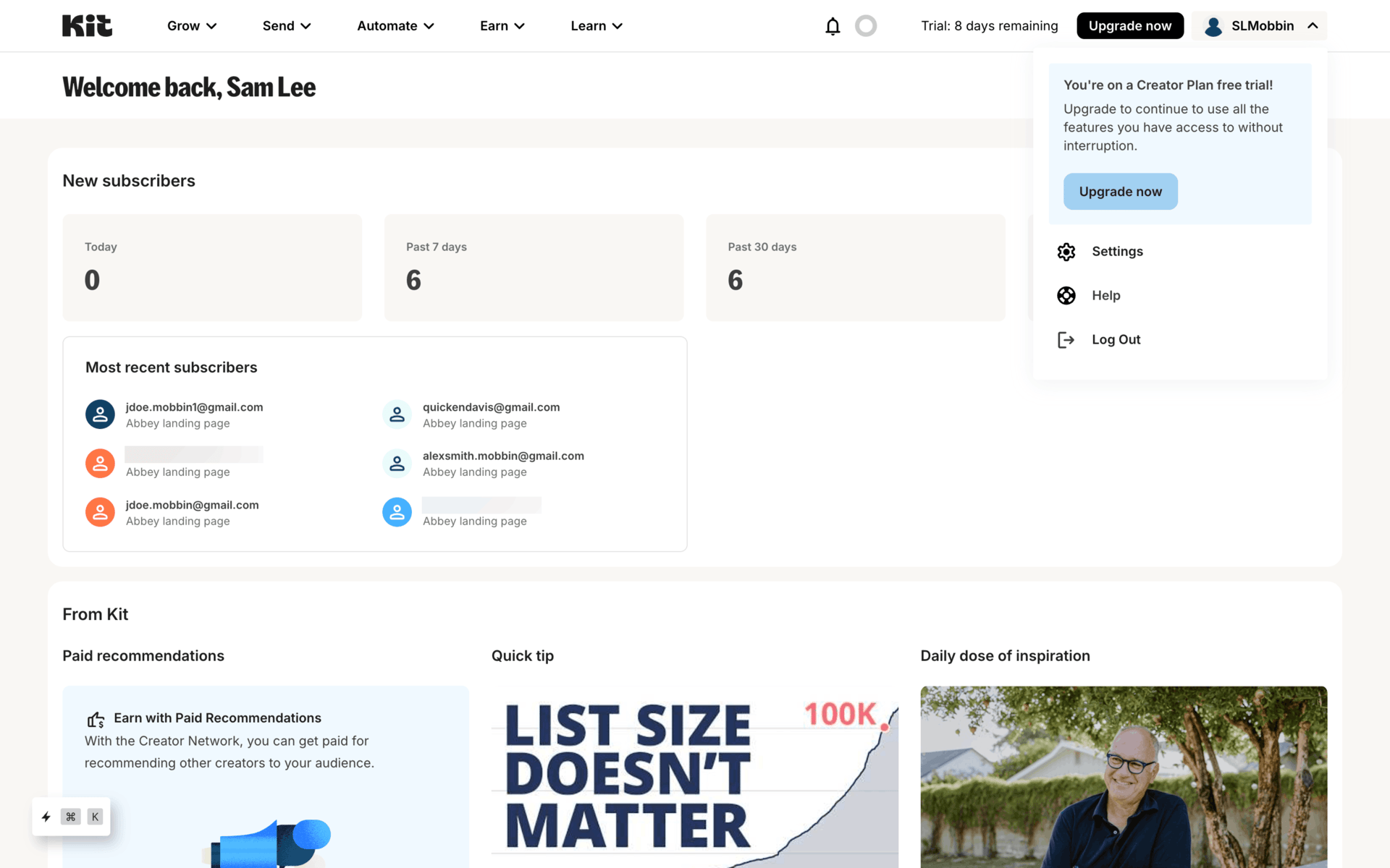 Kit Web Business interface screenshot 3