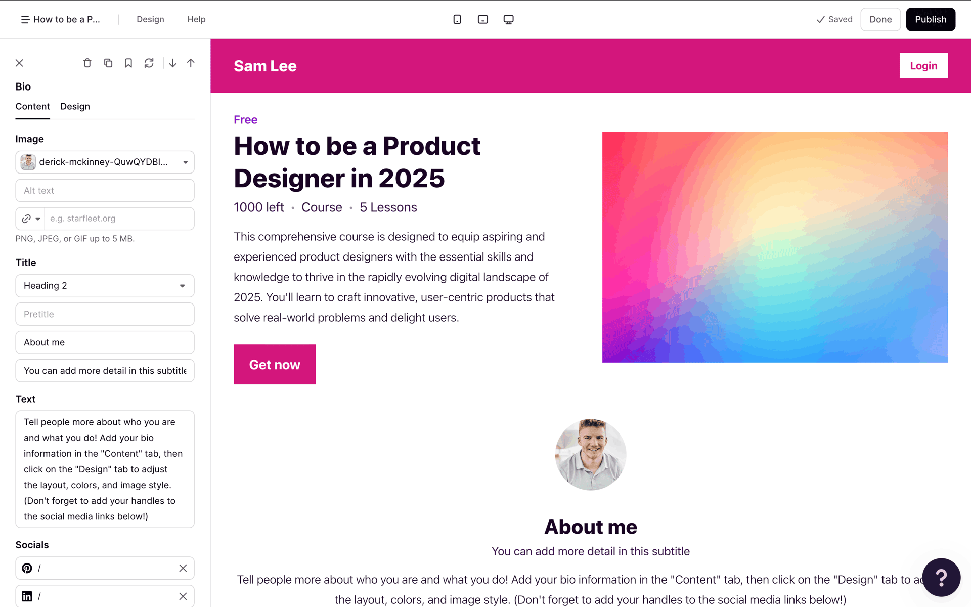 Podia Web Business interface screenshot 10