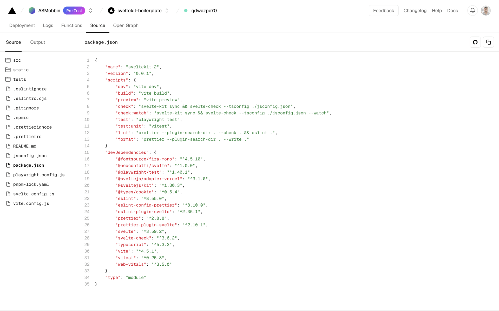 Vercel Web Developer Tools interface screenshot 13