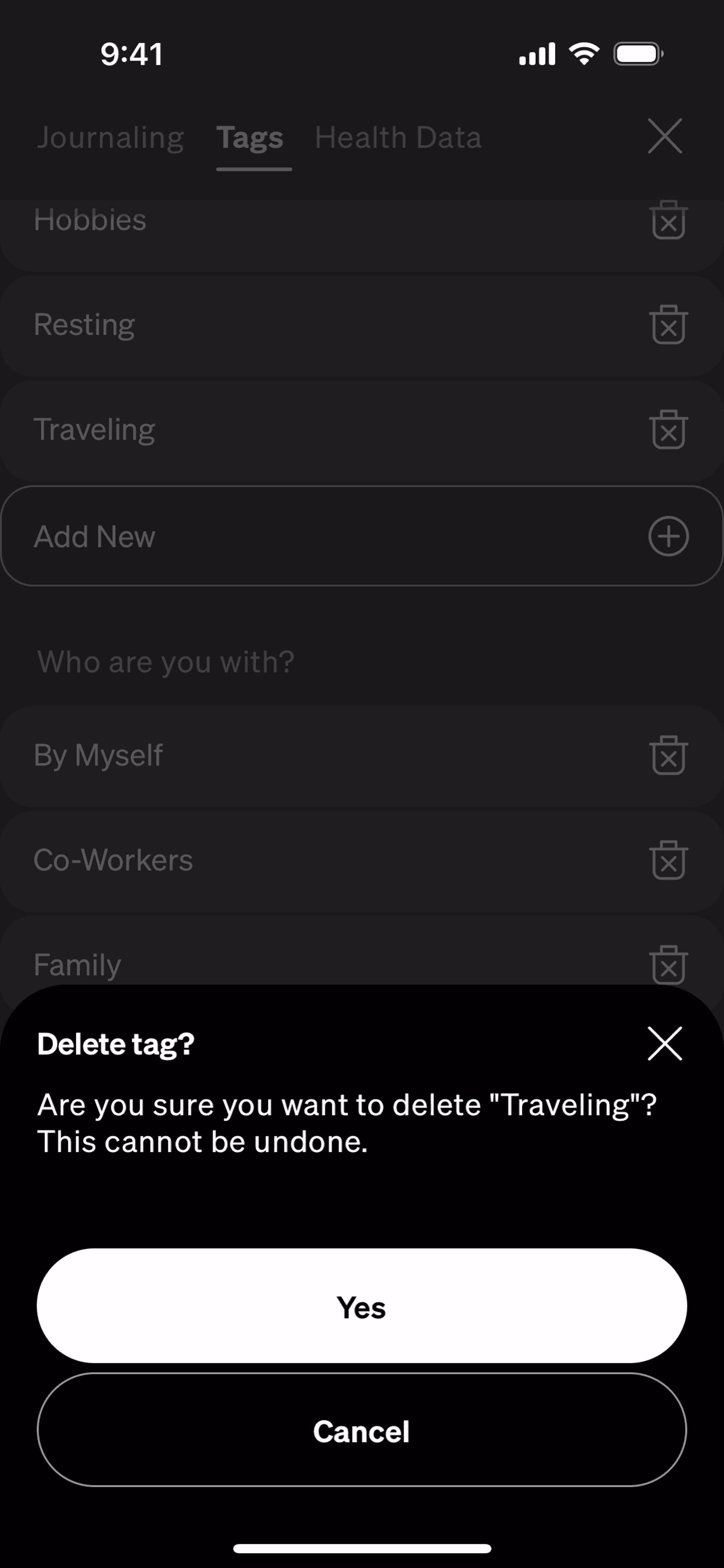 How We Feel iOS Health & Fitness interface screenshot 8