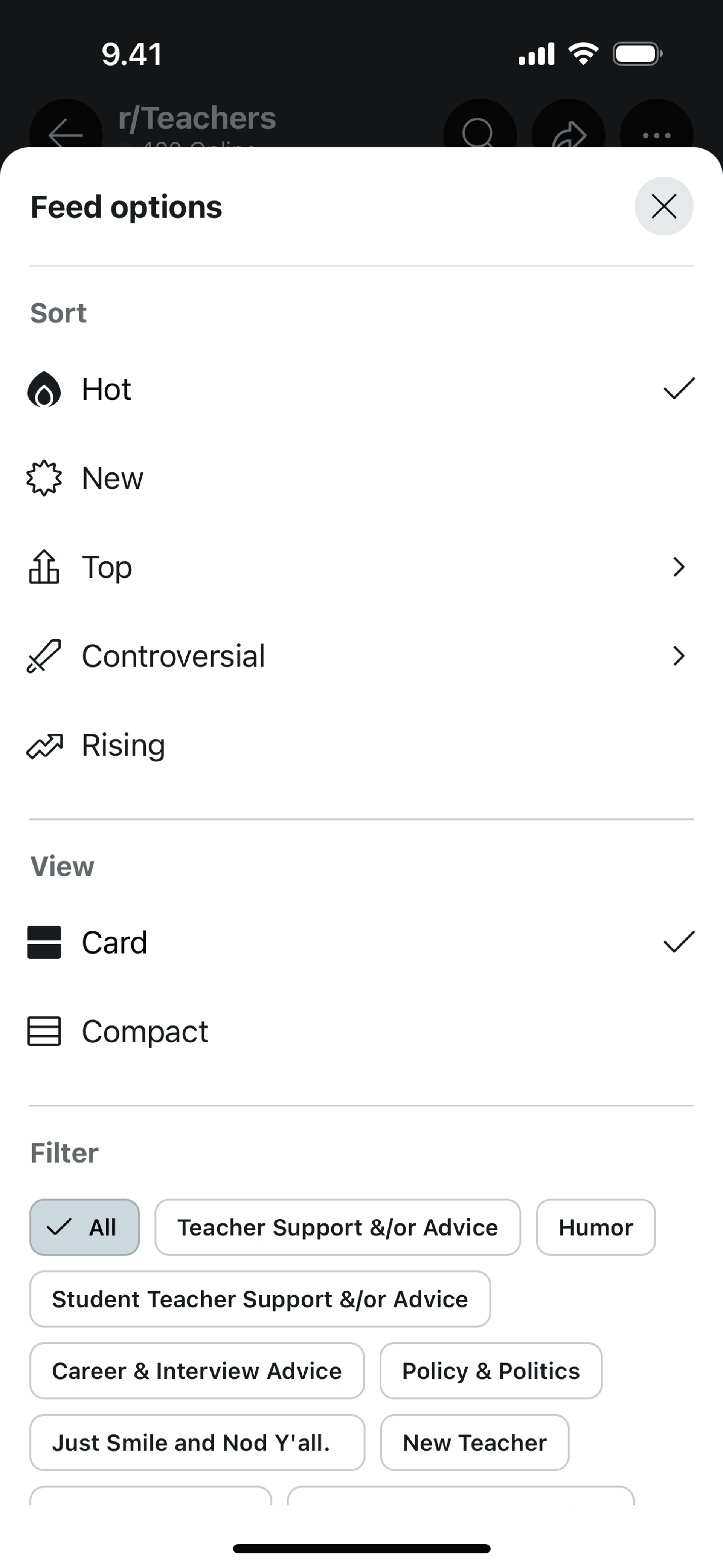 Reddit iOS Social Networking interface screenshot 22