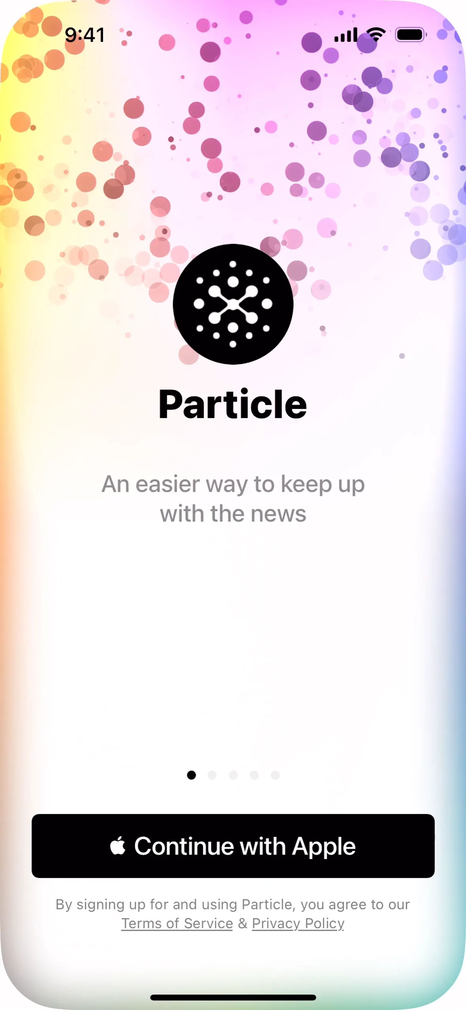 Particle News iOS AI interface screenshot 5