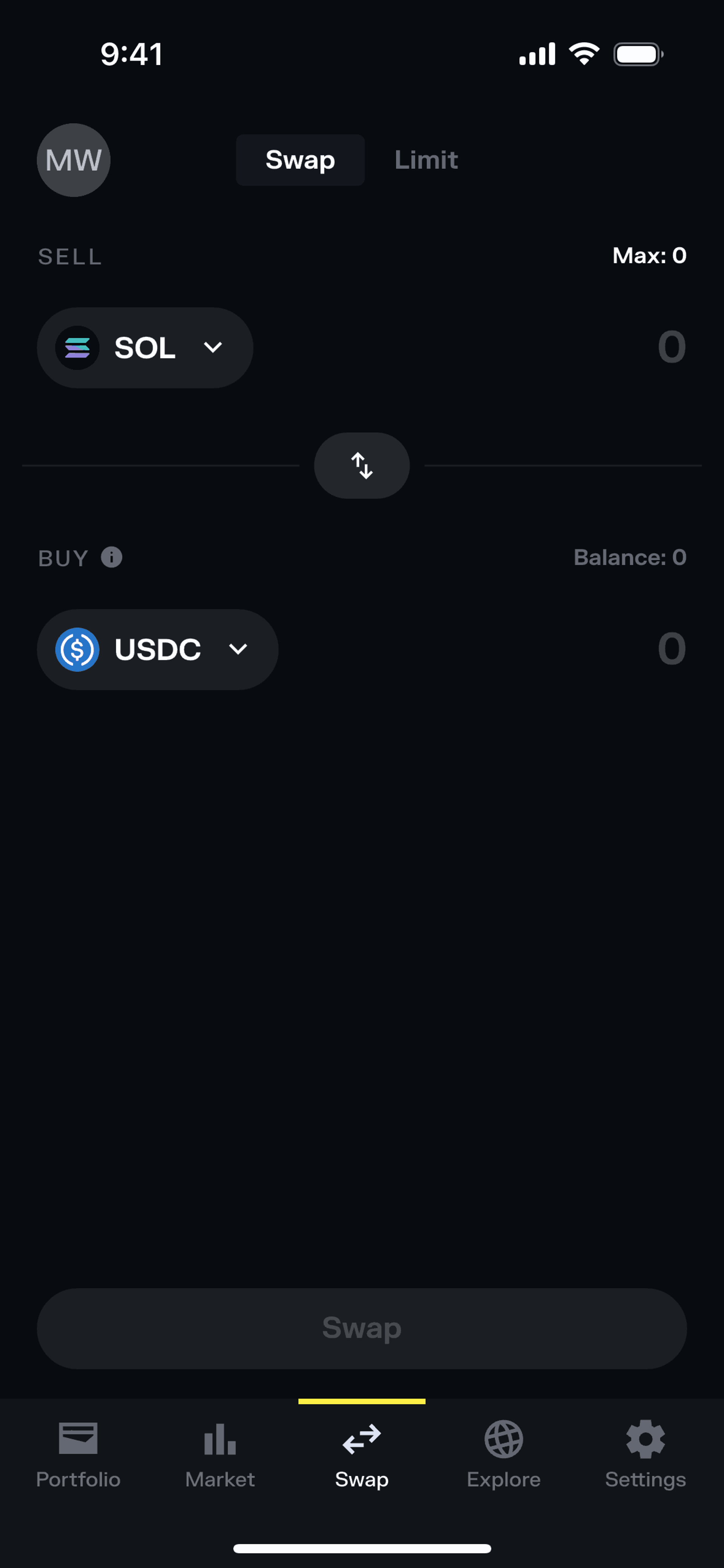 Solflare iOS Crypto & Web3 interface screenshot 11